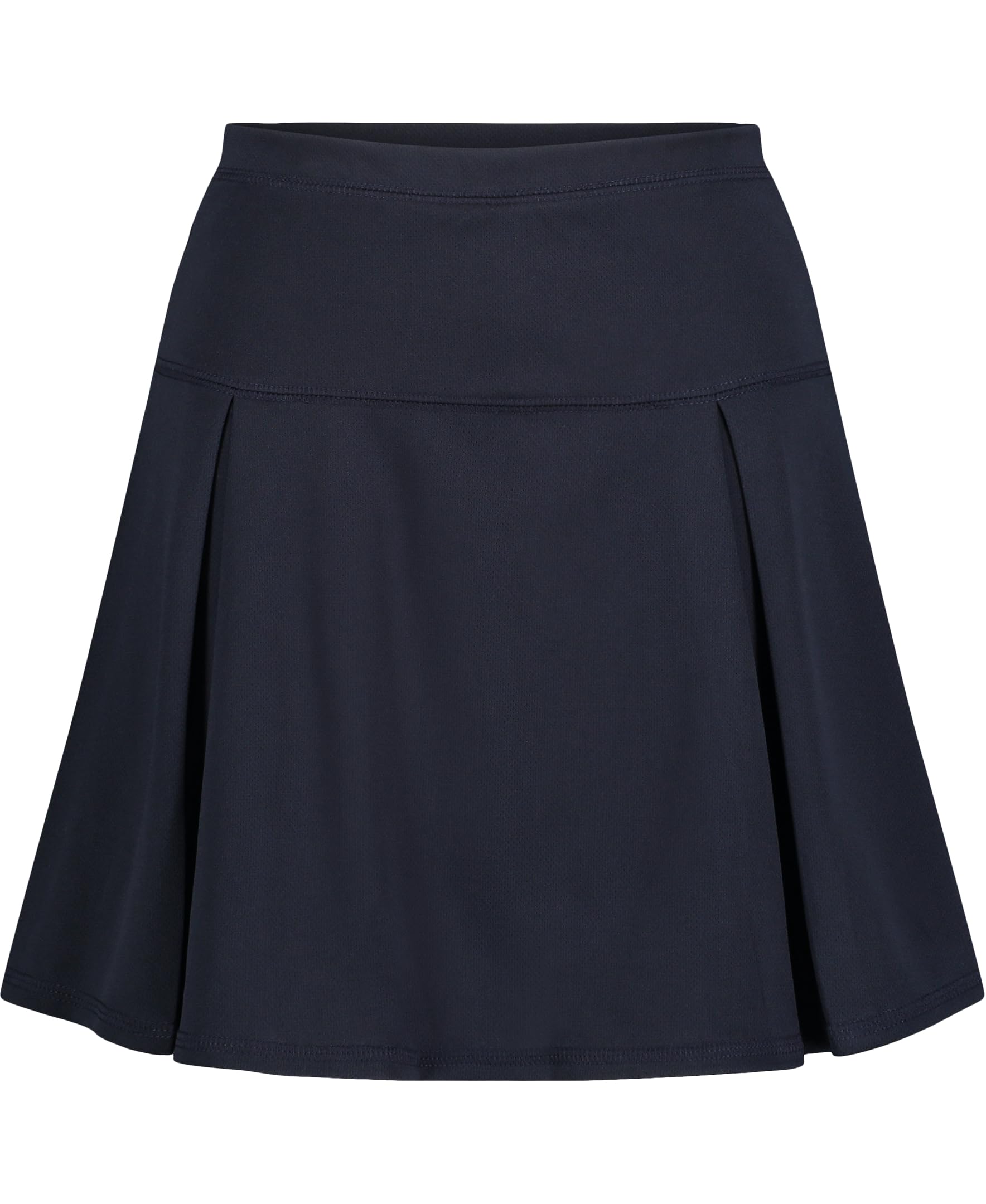 Izod Girls' School Uniform Pull-on Scooter Skirt with Undershorts, Knit Waistband & Functional Pockets, Wrinkle Resistant