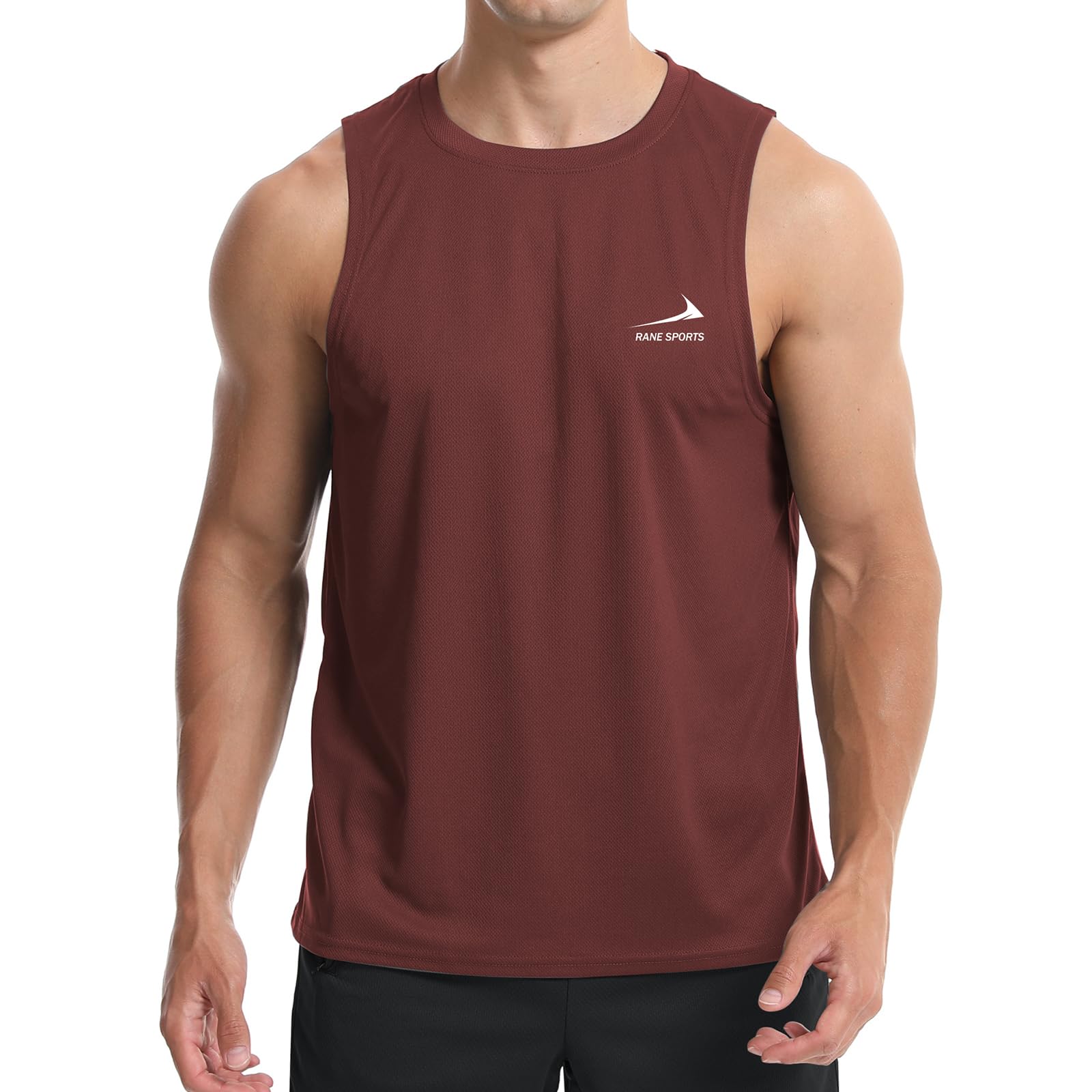 Men's Sleeveless Vest Running Gym Quick Dry Breathable Vest Sports T-Shirt
