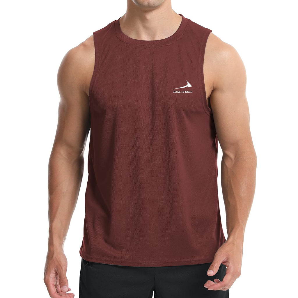 Men's Sleeveless Vest Running Gym Quick Dry Breathable Vest Sports T-Shirt