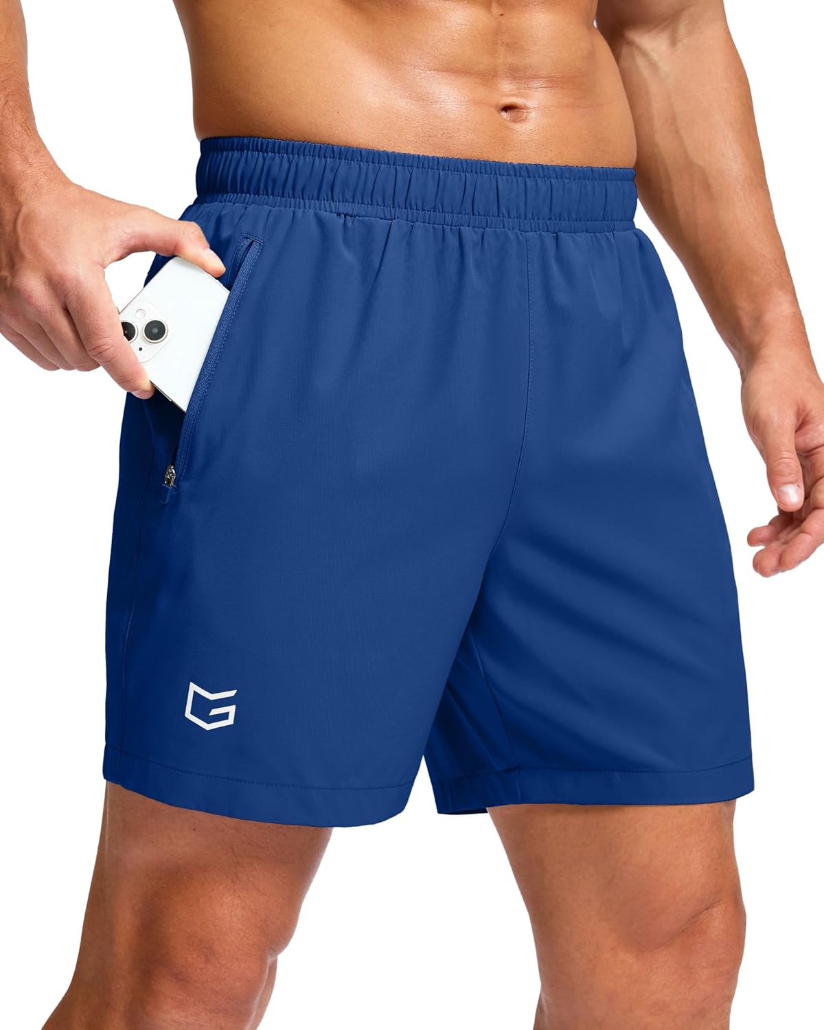 G Gradual Men's Athletic Running Shorts with 2 Zipper Pockets 7"/ 5"/ 9" | Quick Dry, Lightweight, Breathable, Moisture Wicking, Workout, Gym