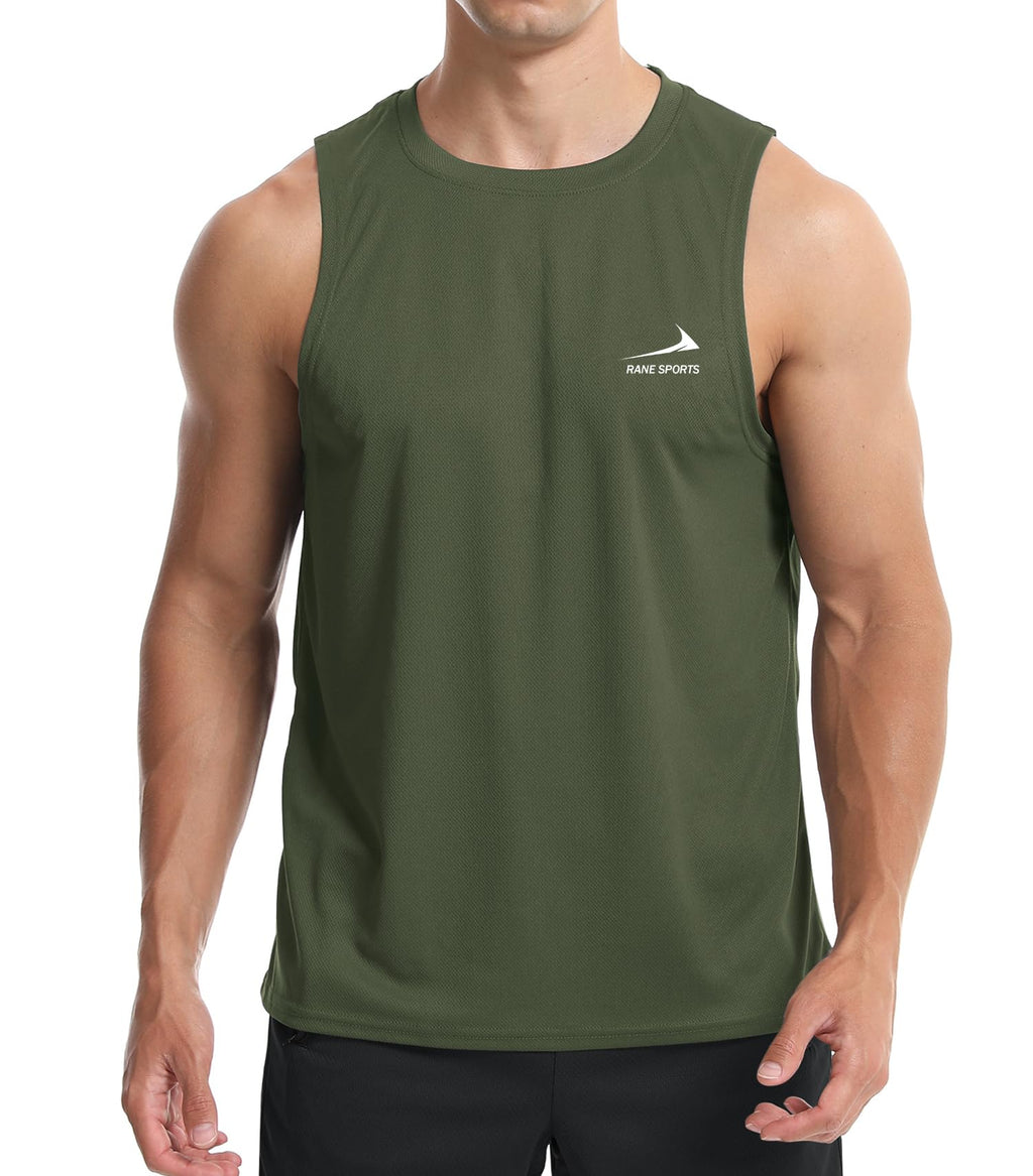 Men's Sleeveless Vest Running Gym Quick Dry Breathable Vest Sports T-Shirt
