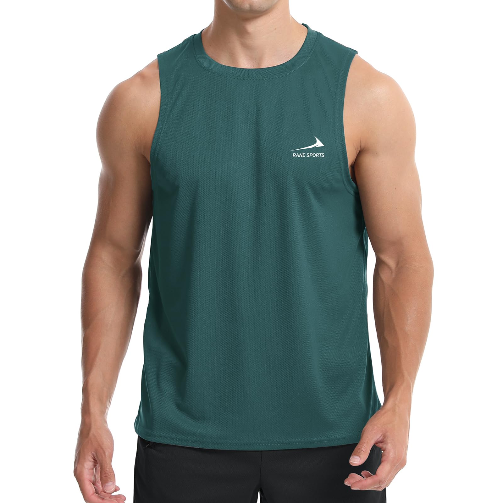 Men's Sleeveless Vest Running Gym Quick Dry Breathable Vest Sports T-Shirt