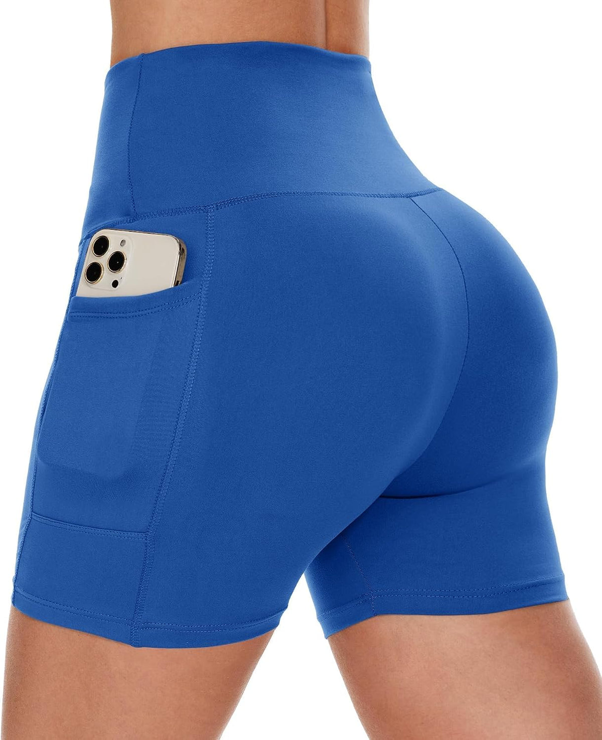 Biker Shorts Women with Pockets - 3"/5"/8" Workout Gym Spandex Yoga Shorts | High Waisted Tummy Control Shorts, Fitness Clothing, Womens Clothes for Running Athletic Exercise Sports