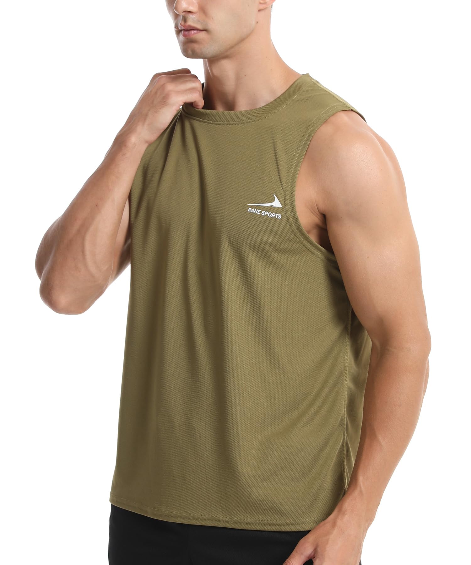 Men's Sleeveless Vest Running Gym Quick Dry Breathable Vest Sports T-Shirt