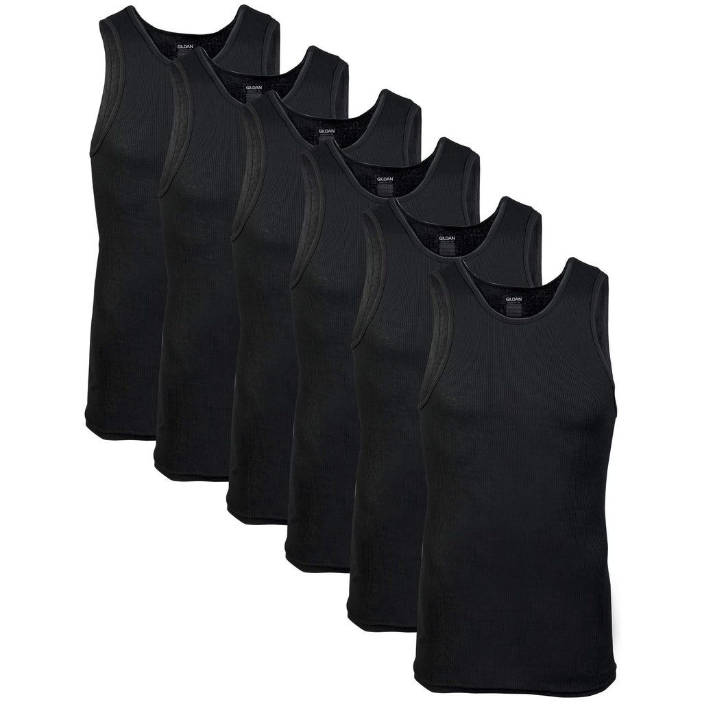 Gildan Men's A-Shirts Tanks Multipack