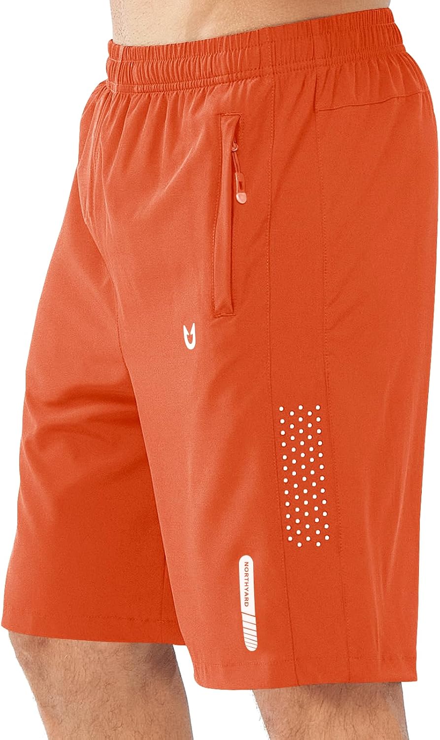 NORTHYARD Men's Athletic Running Shorts Gym Workout 7"/9"/5" Zipper Pockets | Quick Dry, Lightweight, Breathable, Unlined, Moisture-wicking, Reflective Strips, Elastic Waist, Sports Basketball Tennis