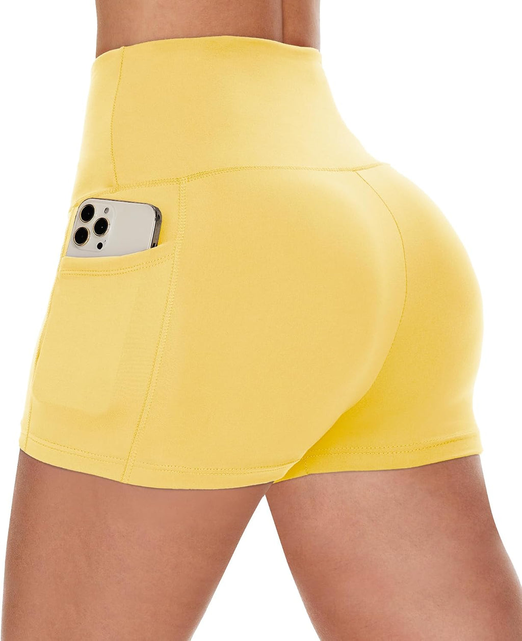 Biker Shorts Women with Pockets - 3"/5"/8" Workout Gym Spandex Yoga Shorts | High Waisted Tummy Control Shorts, Fitness Clothing, Womens Clothes for Running Athletic Exercise Sports