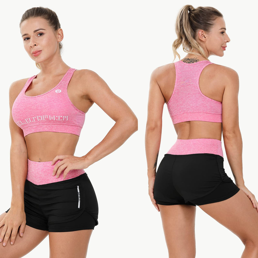 JULY'S SONG Yoga Clothes 5 Piece Sport Suits For Women Gym Running Quick Dry Sportswear For Ladies Sportswear Fitness Apparel