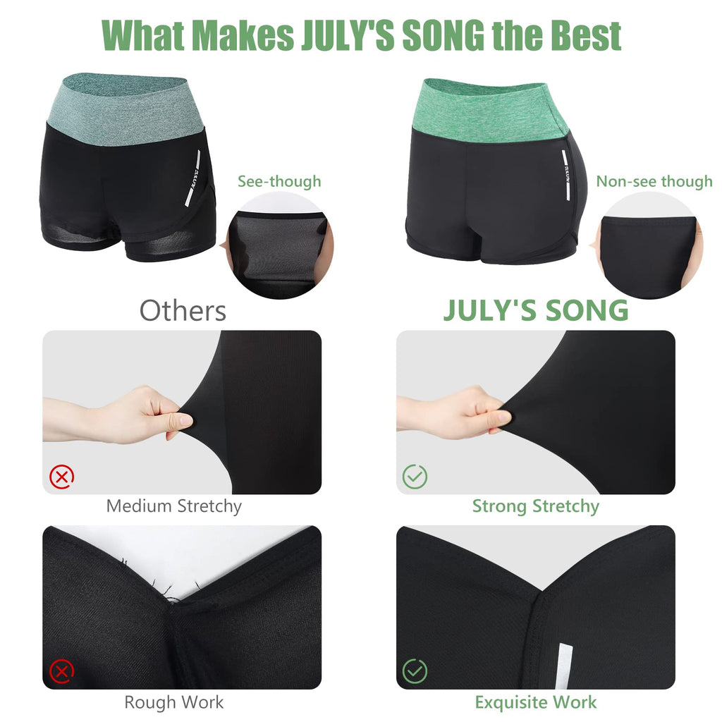 JULY'S SONG Yoga Clothes 5 Piece Sport Suits For Women Gym Running Quick Dry Sportswear For Ladies Sportswear Fitness Apparel