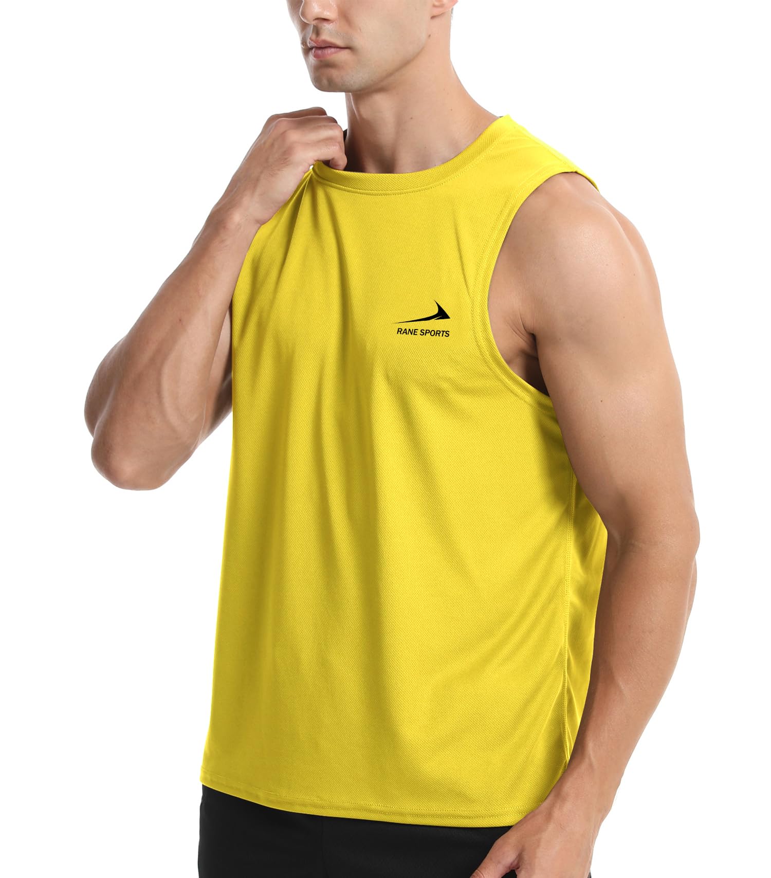 Men's Sleeveless Vest Running Gym Quick Dry Breathable Vest Sports T-Shirt