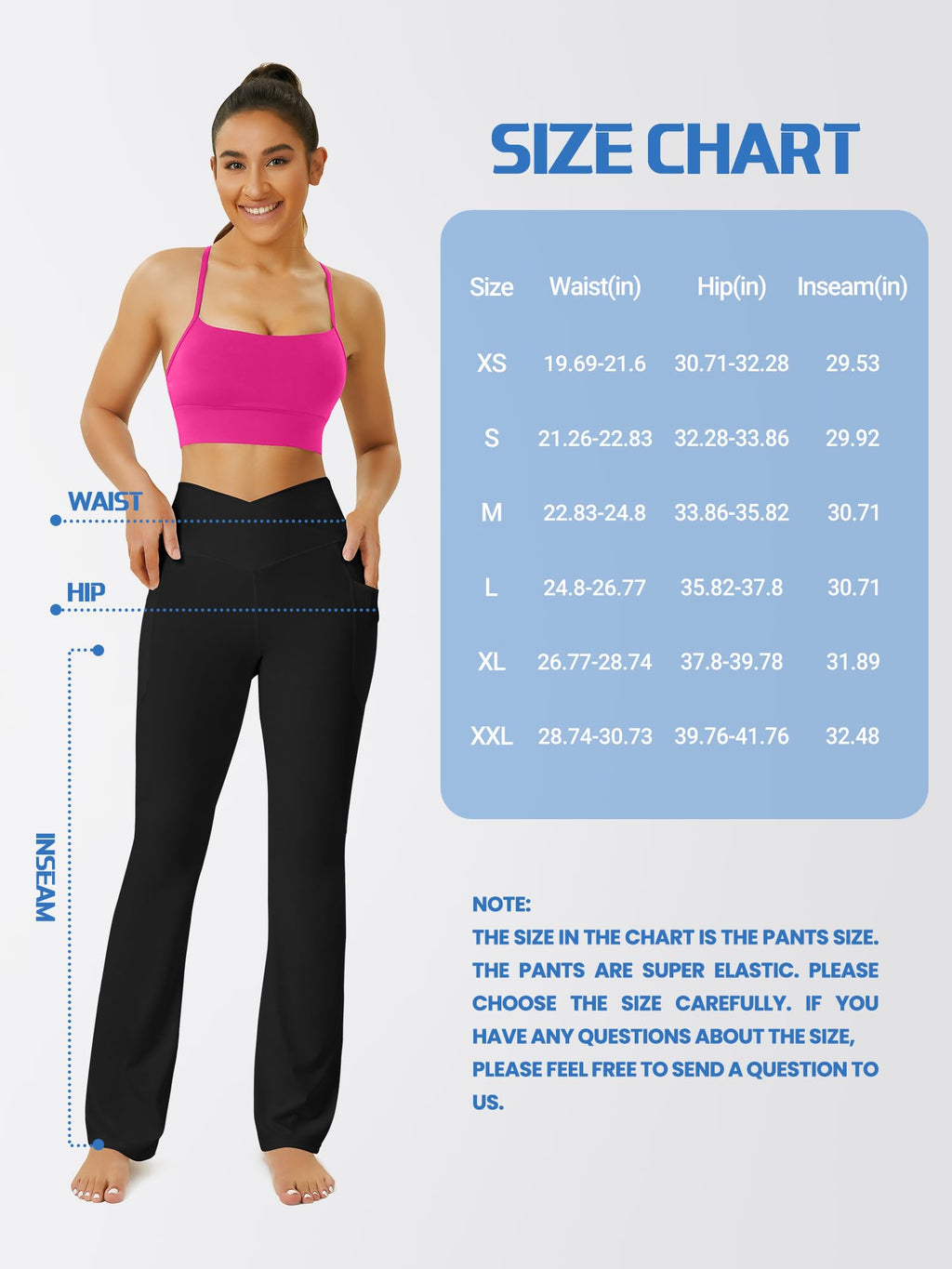 FOHOFO Yoga Pants Women, Flare Leggings for Women with Pockets Crossover High Waisted Bootcut Yoga Pants