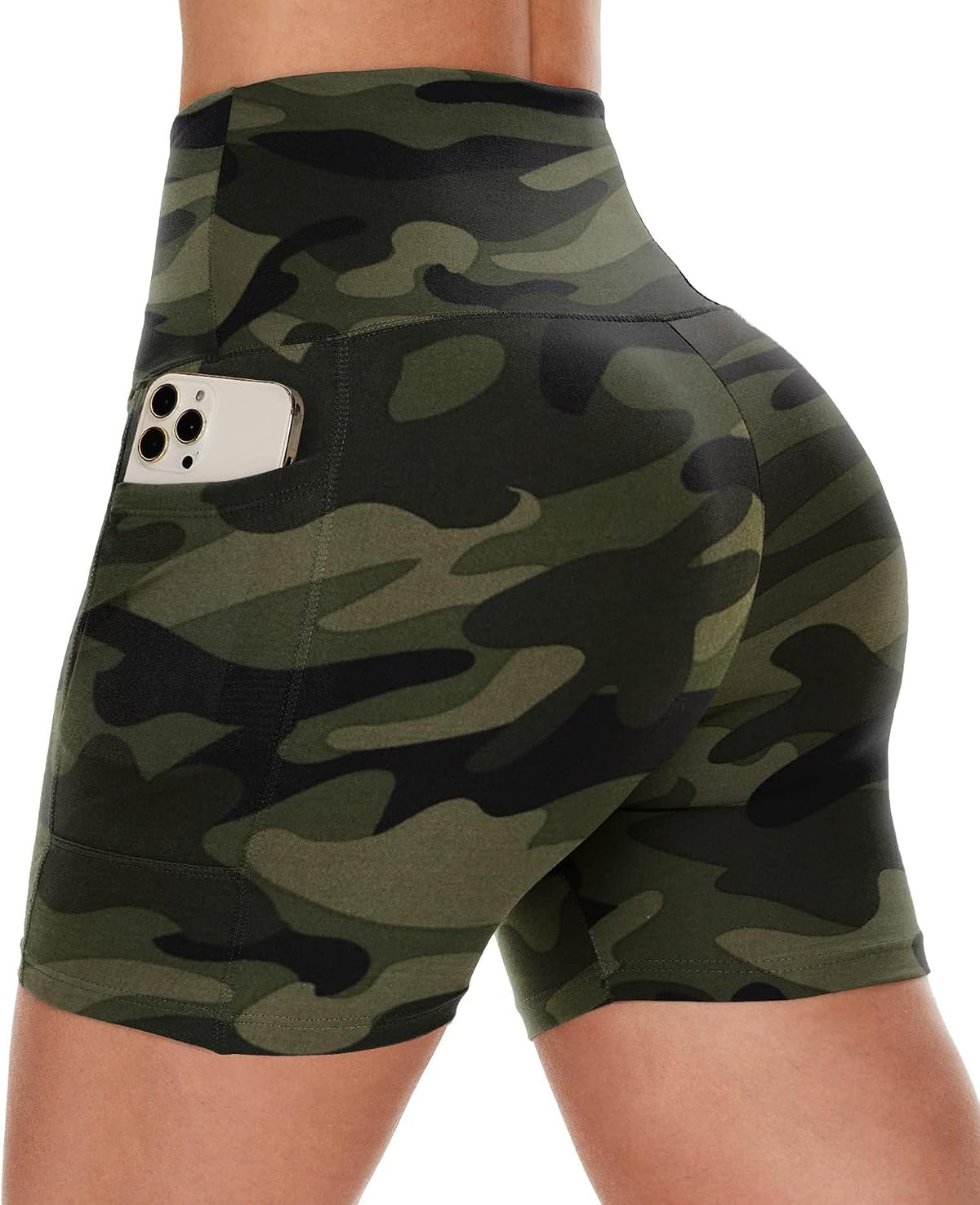 Biker Shorts Women with Pockets - 3"/5"/8" Workout Gym Spandex Yoga Shorts | High Waisted Tummy Control Shorts, Fitness Clothing, Womens Clothes for Running Athletic Exercise Sports