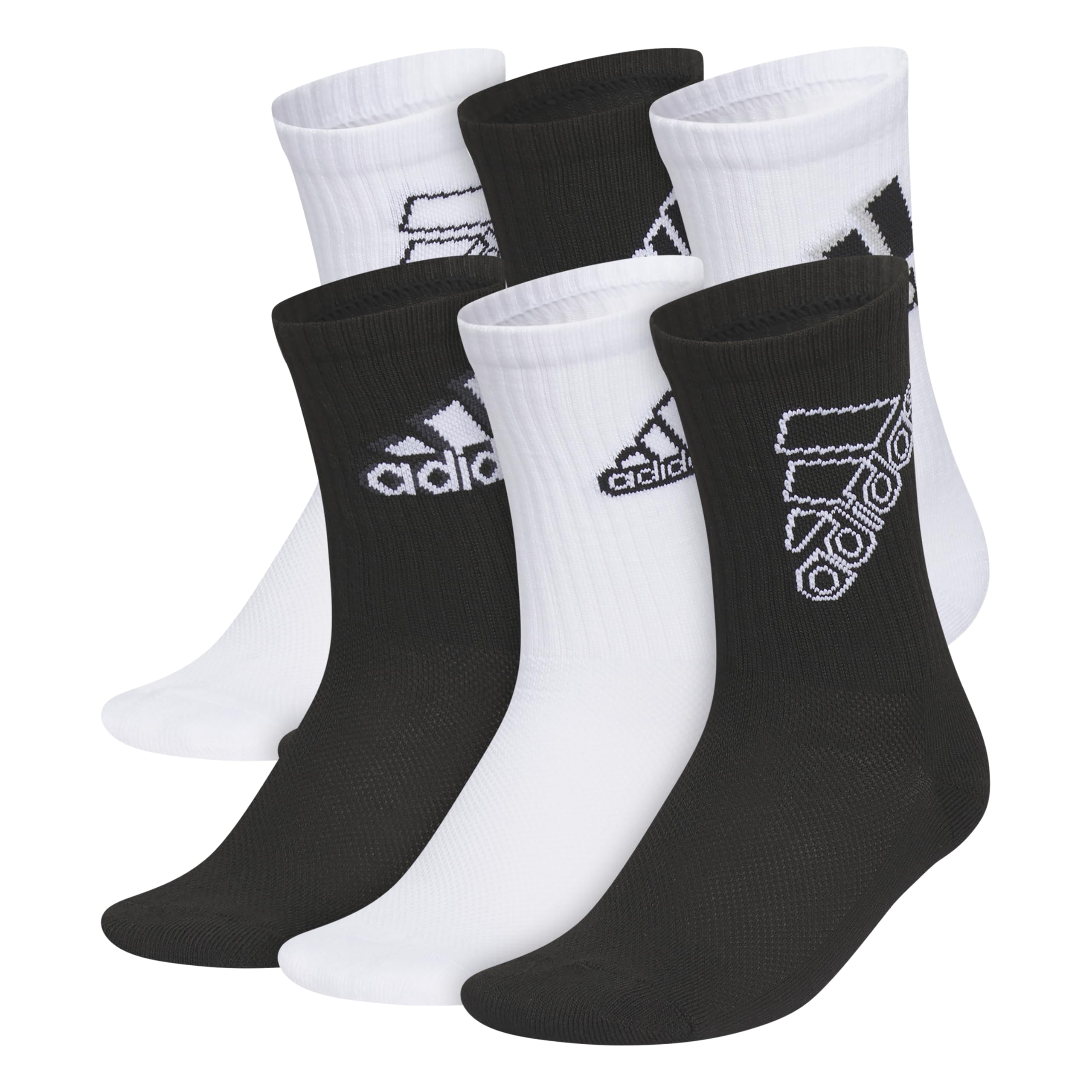 adidas Kids Athletic Cushioned 6-Pack Crew (Little Kid/Big Kid/Adult)