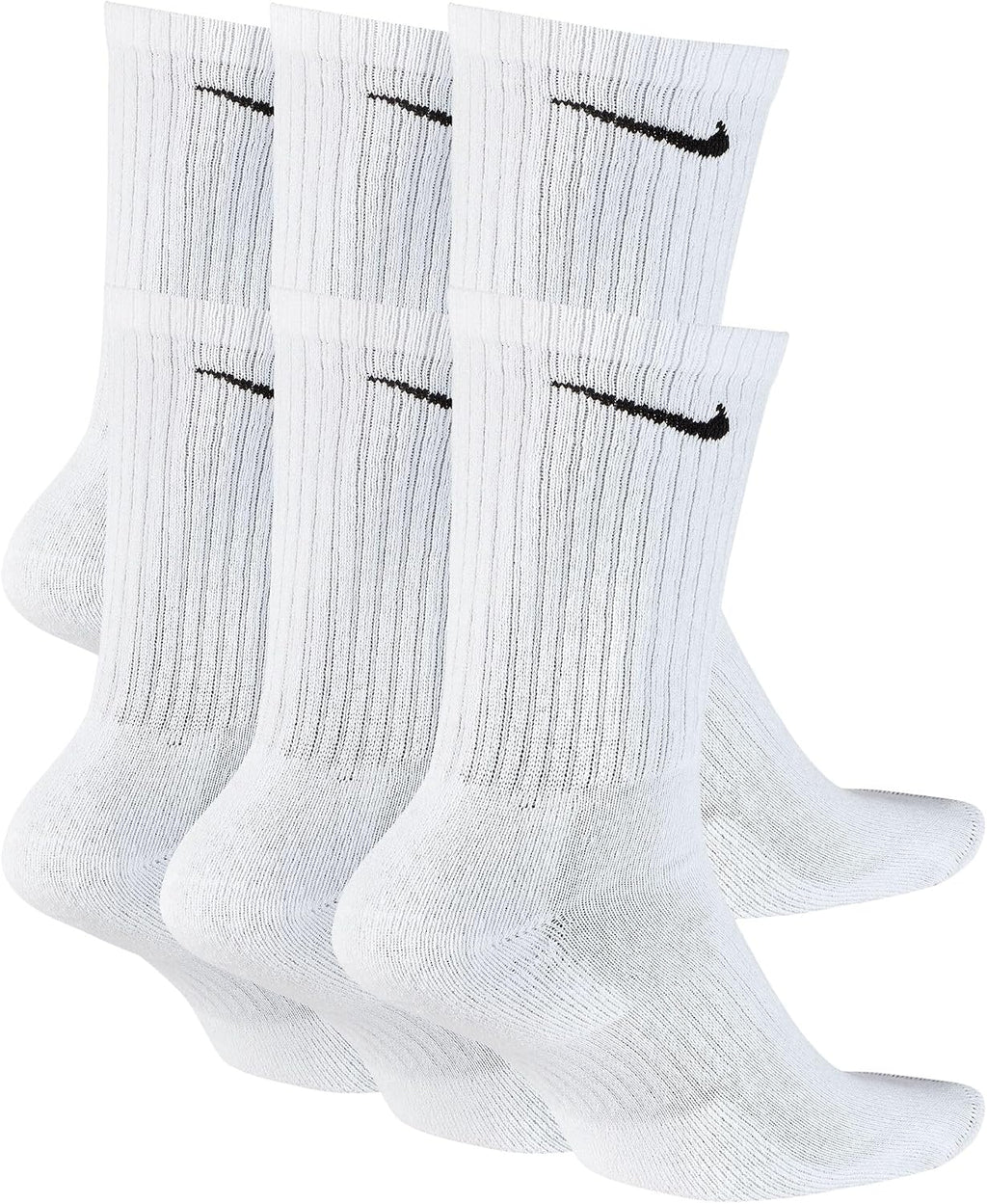 Nike Unisex Adult Everyday Cushioned Training Crew Socks (6-Pack) | Mens and Womens