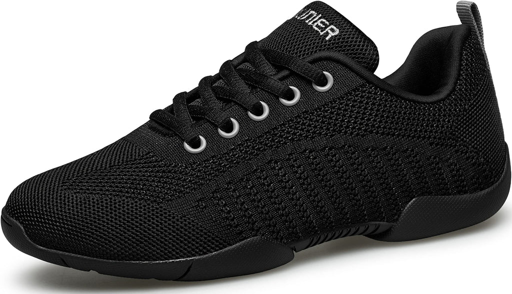 BAXINIER Girls White Cheerleading Shoes | Breathable Youth Cheer Competition Sneakers Athletic Training Dance Tennis Walking Shoes