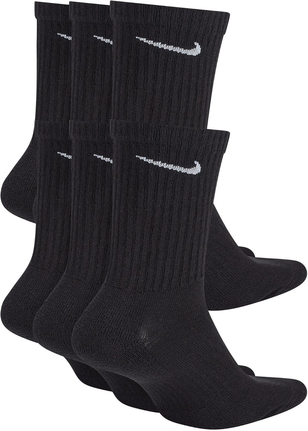 Nike Unisex Adult Everyday Cushioned Training Crew Socks (6-Pack) | Mens and Womens