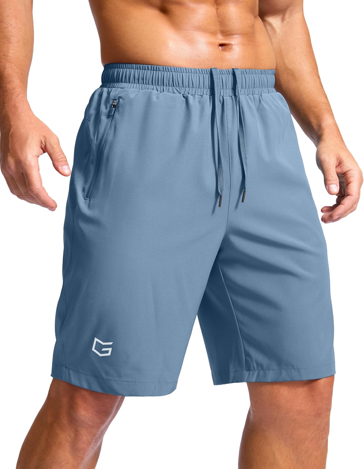 G Gradual Men's Athletic Running Shorts with 2 Zipper Pockets 7"/ 5"/ 9" | Quick Dry, Lightweight, Breathable, Moisture Wicking, Workout, Gym