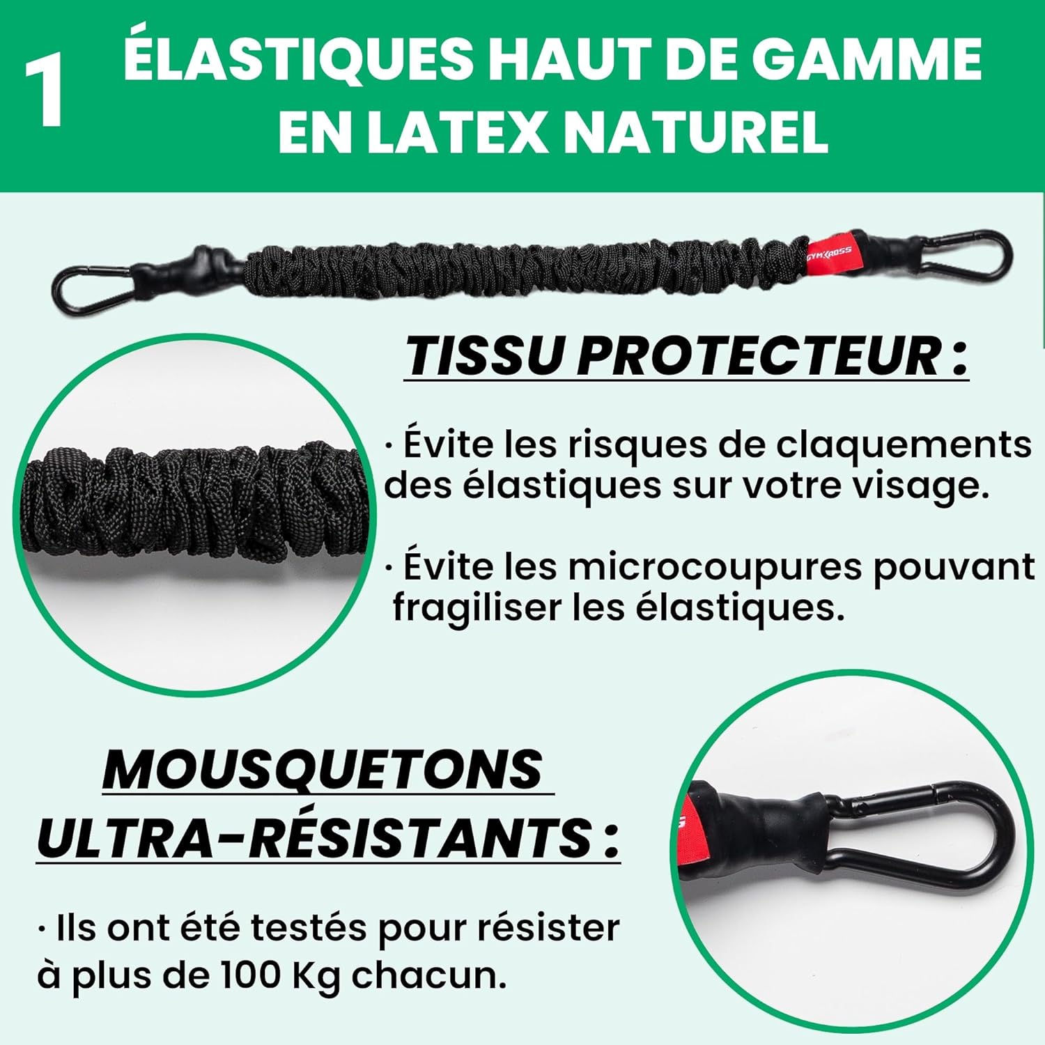 Resistance Bands Set with 10 Natural Latex Resistance Bands 200 kg + Resistance Bar & Suspension Straps – Fitness/Pilates/Home Workout & Crossfit Resistance Band Kit
