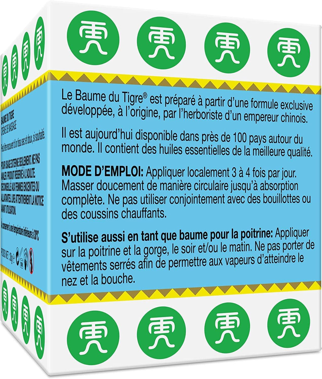 Tiger Balm® Baume du Tigre® Baume Blanc, Effet froid, Après l'effort, 30 g