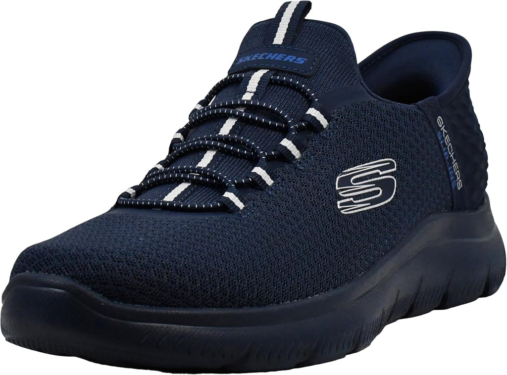 Skechers Men's Summits High Range Slip-in | Hands Free Slip-ins, Air-Cooled Memory Foam, Machine Washable, Vegan, Casual