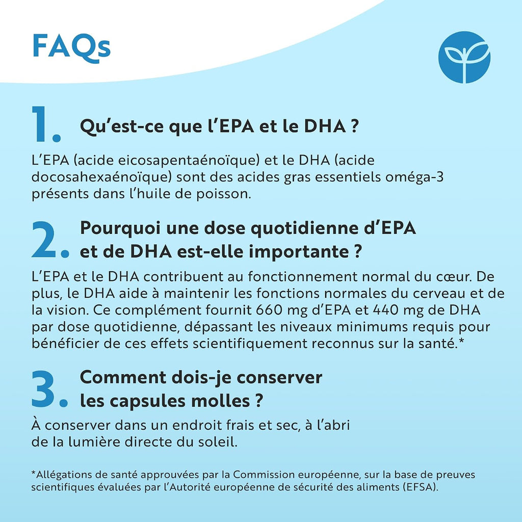 Nutravita Omega 3 Huile de Poissons 2000 mg - 480 Gélules - 8 Mois | Lot de 2 - Haute Concentration en EPA (660mg) & DHA (440mg) - Soutien Fonction Cardiaque et une Vision Normale