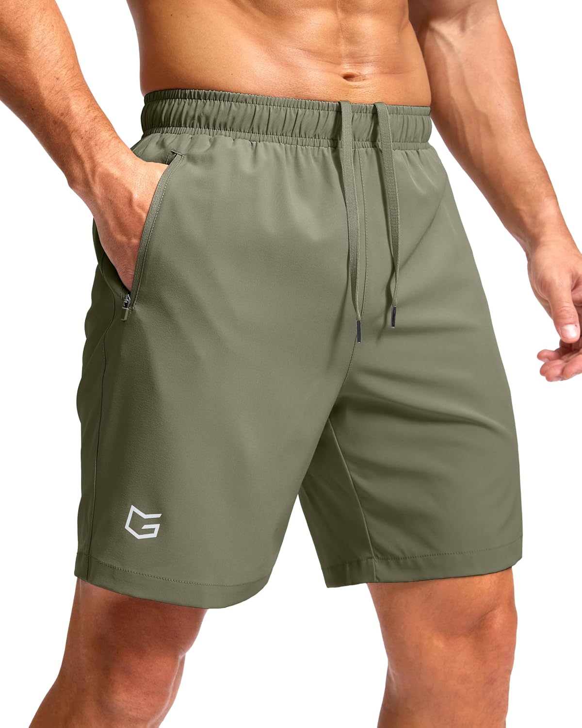 G Gradual Men's Athletic Running Shorts with 2 Zipper Pockets 7"/ 5"/ 9" | Quick Dry, Lightweight, Breathable, Moisture Wicking, Workout, Gym