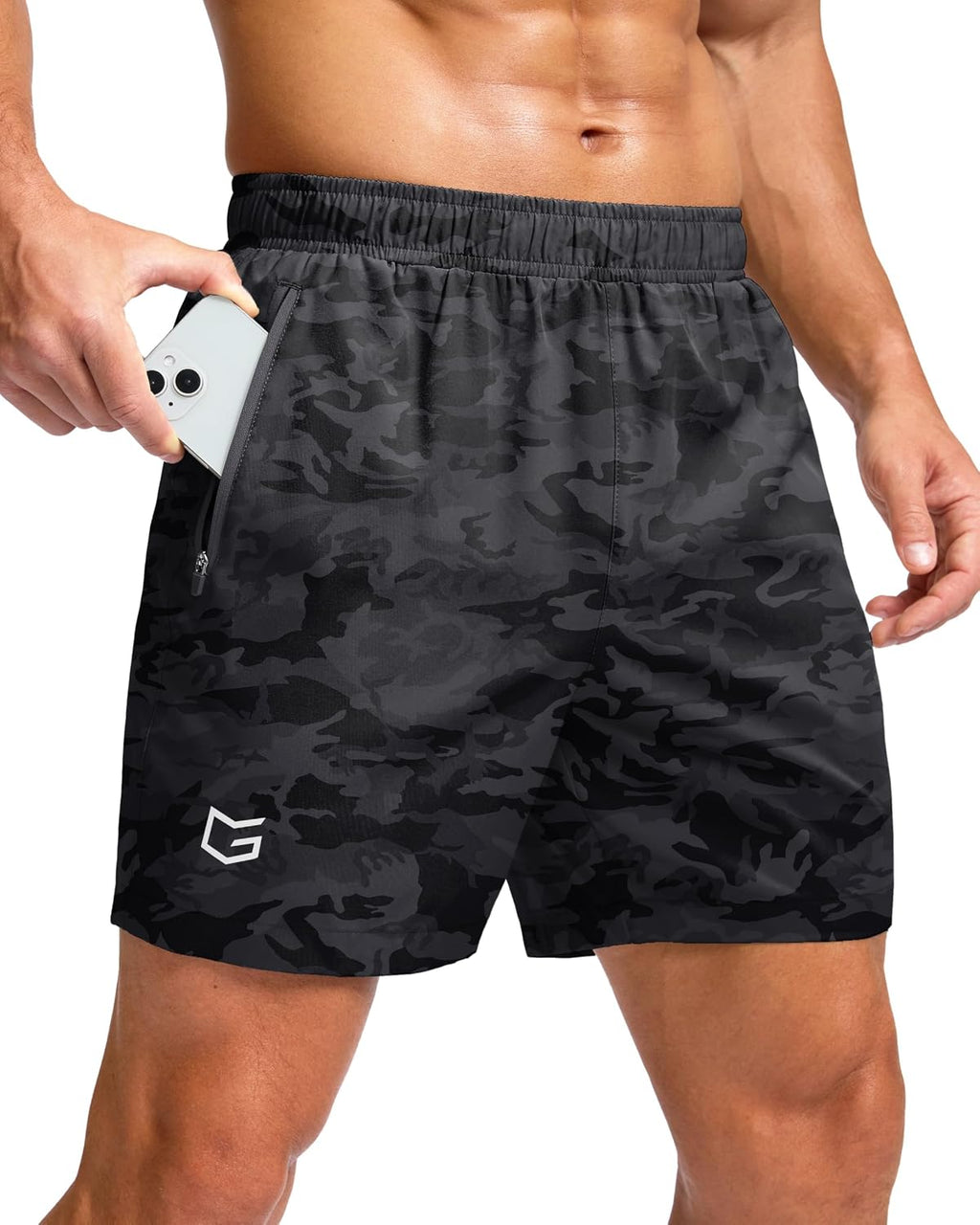 G Gradual Men's Athletic Running Shorts with 2 Zipper Pockets 7"/ 5"/ 9" | Quick Dry, Lightweight, Breathable, Moisture Wicking, Workout, Gym