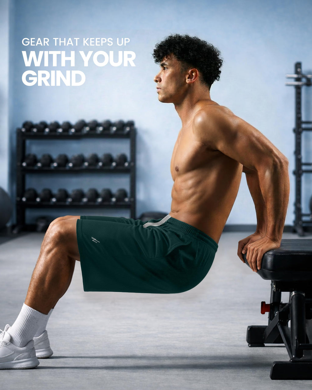 Breathable Mesh Mens Athletic Shorts Loose-Fit Quick Dry Running Gym Shorts | Lightweight Activewear Knit Workout Shorts with Pockets 8 Inch Inseam Elastic Waistband with Drawstring