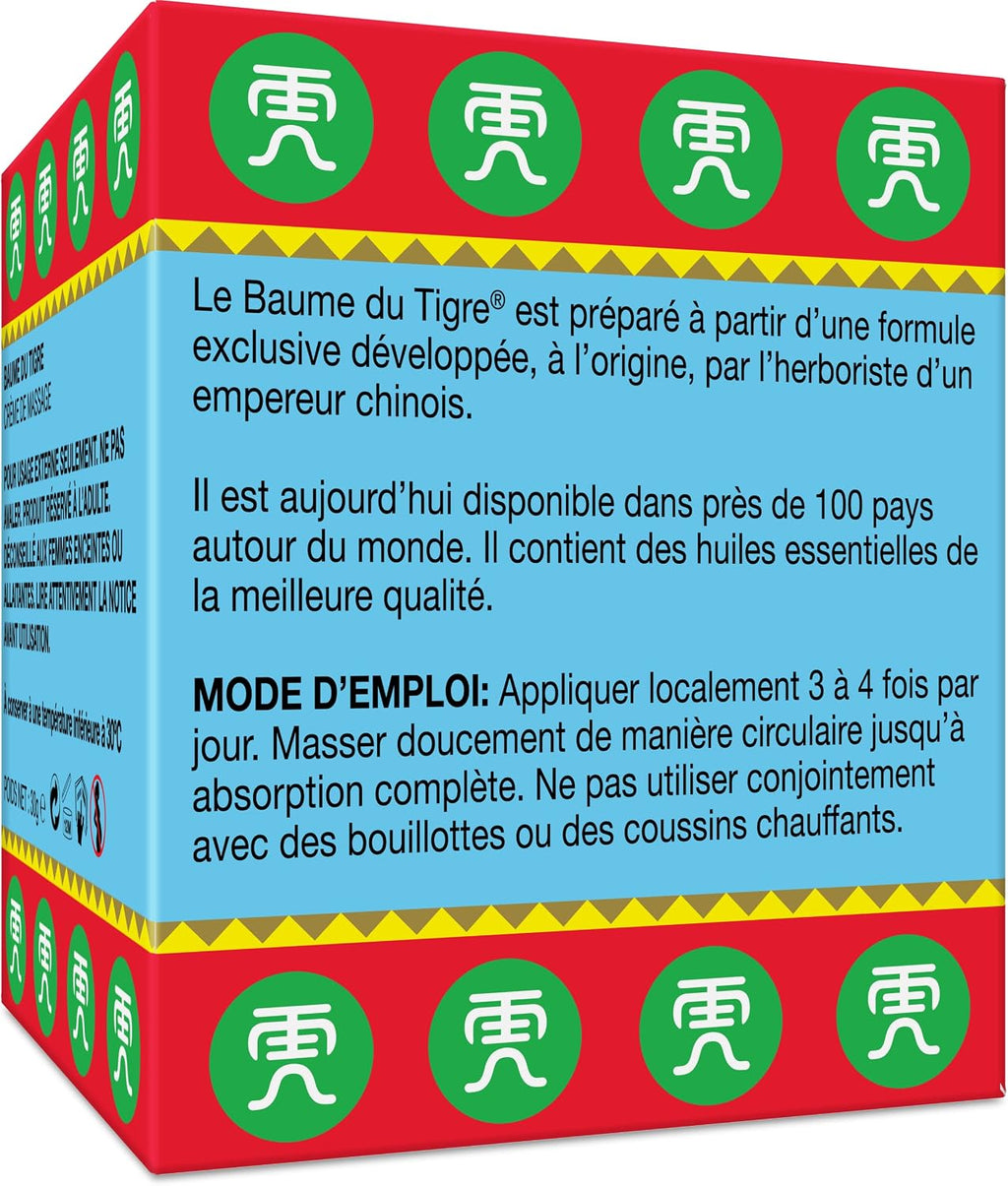 Tiger Balm® Baume du Tigre® Baume Rouge, Effet chaud, Avant l'effort, 30 g