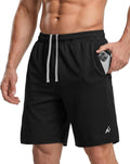 Breathable Mesh Mens Athletic Shorts Loose-Fit Quick Dry Running Gym Shorts | Lightweight Activewear Knit Workout Shorts with Pockets 8 Inch Inseam Elastic Waistband with Drawstring
