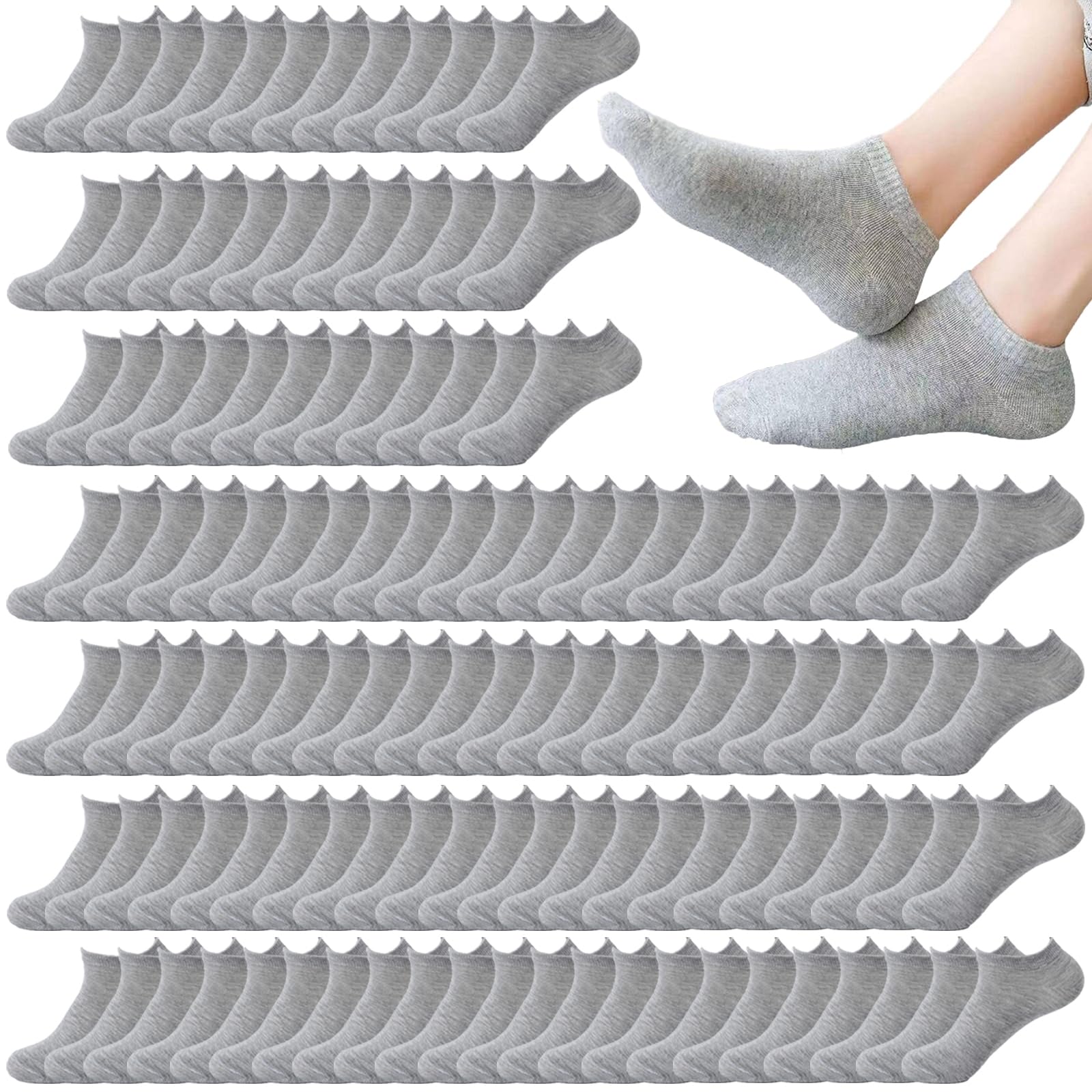 12-30 Pairs Low Cut Ankle Socks for Women No Show Casual Breathable Athletic Socks Bulk for Sport