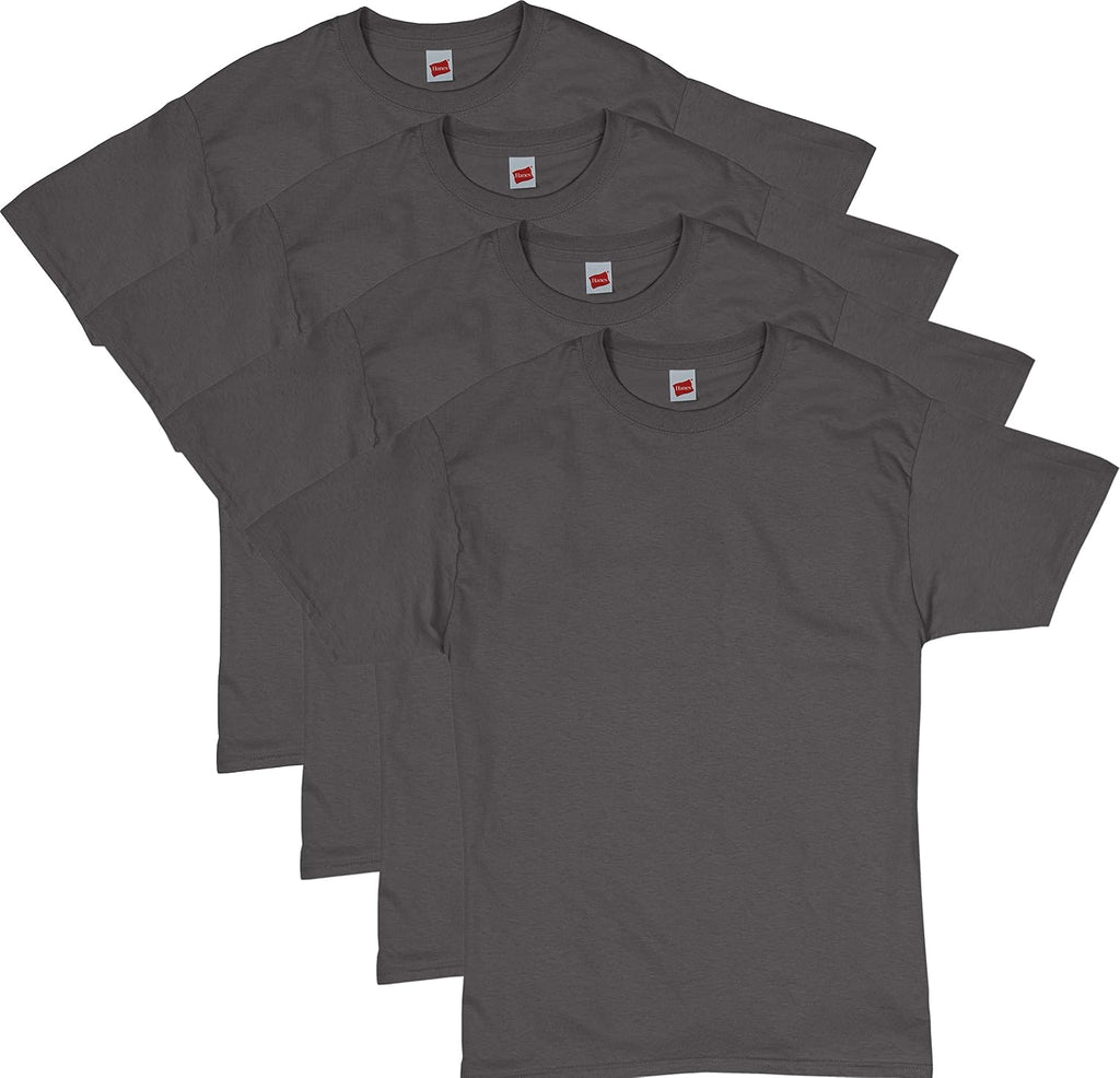 Hanes Men's T-Shirt Pack - 4 or 6 Pack - Essential-T Crewneck Cotton T-Shirts - Everyday Men's Clothing - Big & Tall