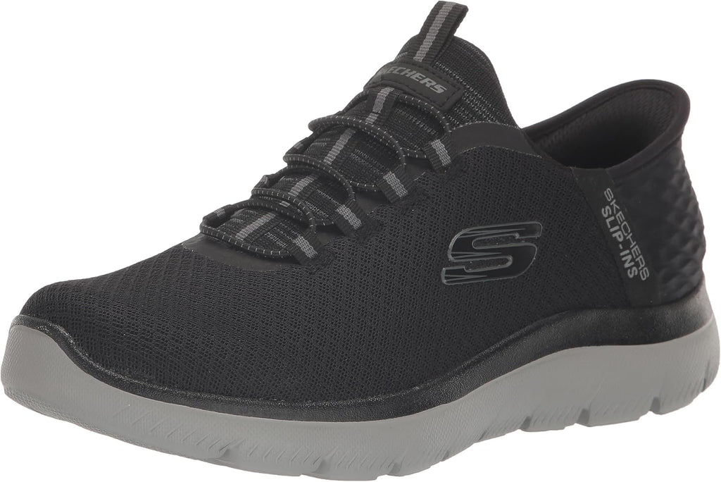 Skechers Men's Summits High Range Slip-in | Hands Free Slip-ins, Air-Cooled Memory Foam, Machine Washable, Vegan, Casual