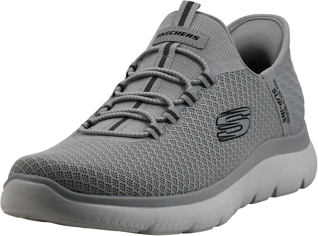 Skechers Men's Summits High Range Slip-in | Hands Free Slip-ins, Air-Cooled Memory Foam, Machine Washable, Vegan, Casual