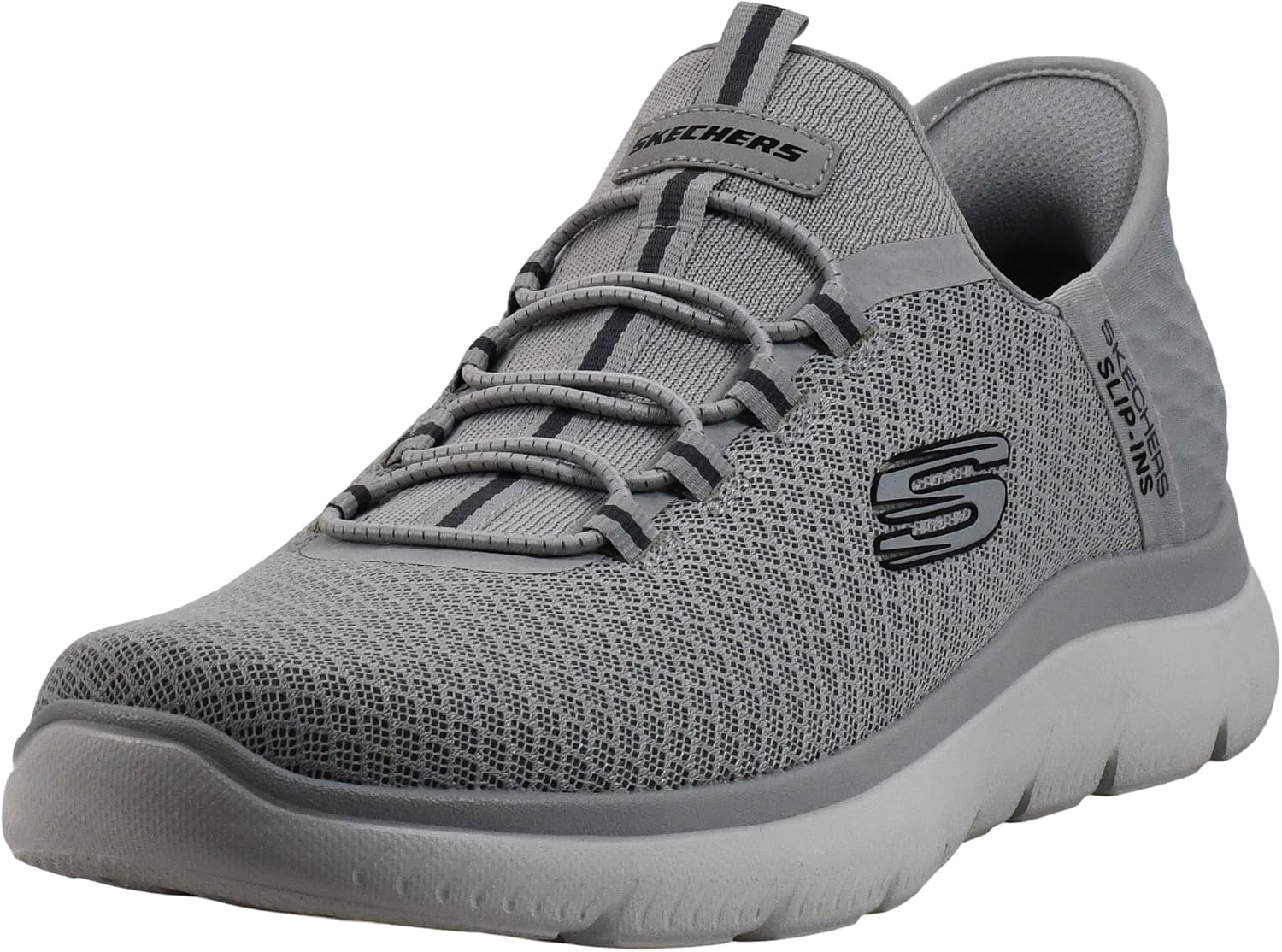 Skechers Men's Summits High Range Slip-in | Hands Free Slip-ins, Air-Cooled Memory Foam, Machine Washable, Vegan, Casual