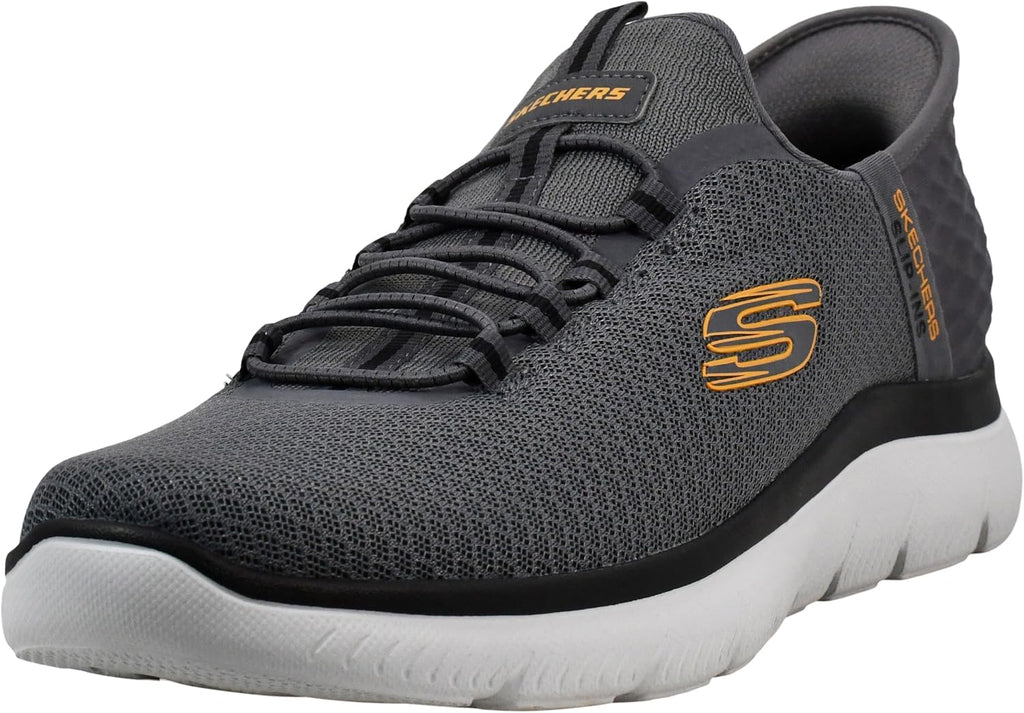 Skechers Men's Summits High Range Slip-in | Hands Free Slip-ins, Air-Cooled Memory Foam, Machine Washable, Vegan, Casual