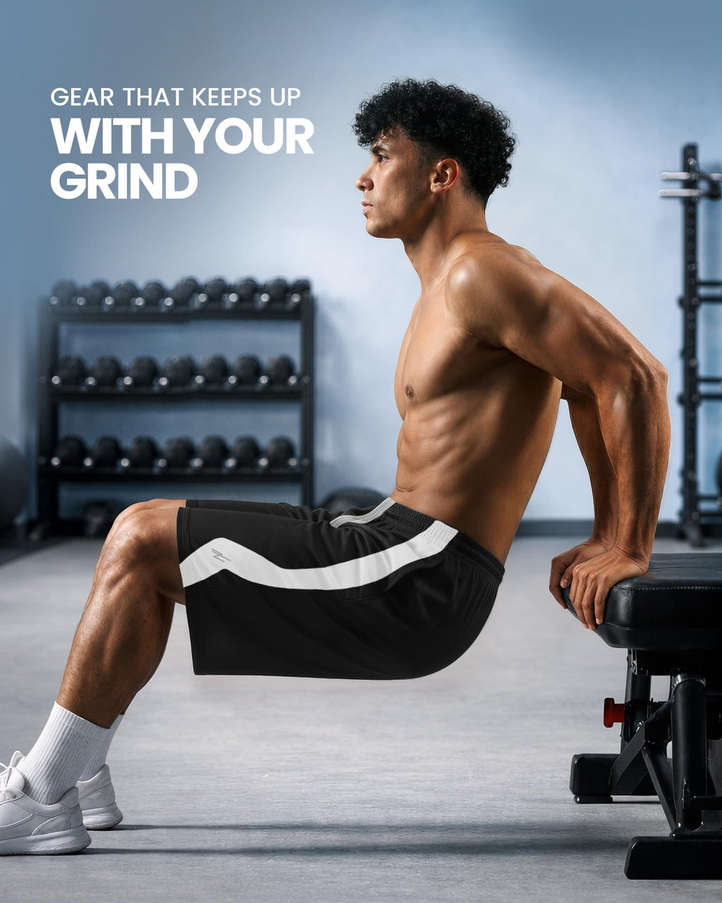 Breathable Mesh Mens Athletic Shorts Loose-Fit Quick Dry Running Gym Shorts | Lightweight Activewear Knit Workout Shorts with Pockets 8 Inch Inseam Elastic Waistband with Drawstring