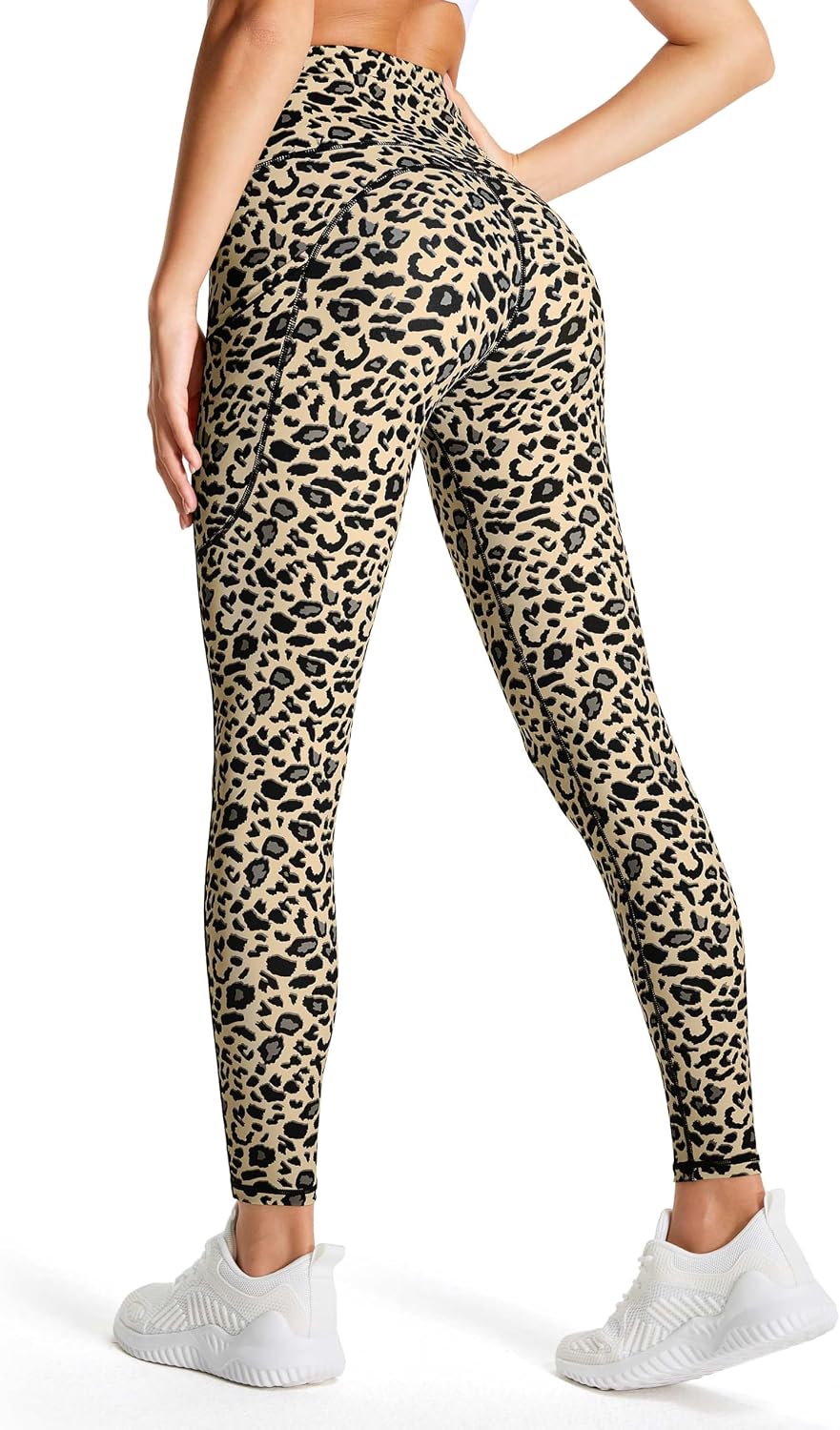 THE GYM PEOPLE Women's Thick High Waist Yoga Pants Workout Leggings | Tummy Control, Deep Side Pockets, Squat-proof, hidden waistband pocket, Flatlock Seams, Running, Yoga, Workout, Athletic