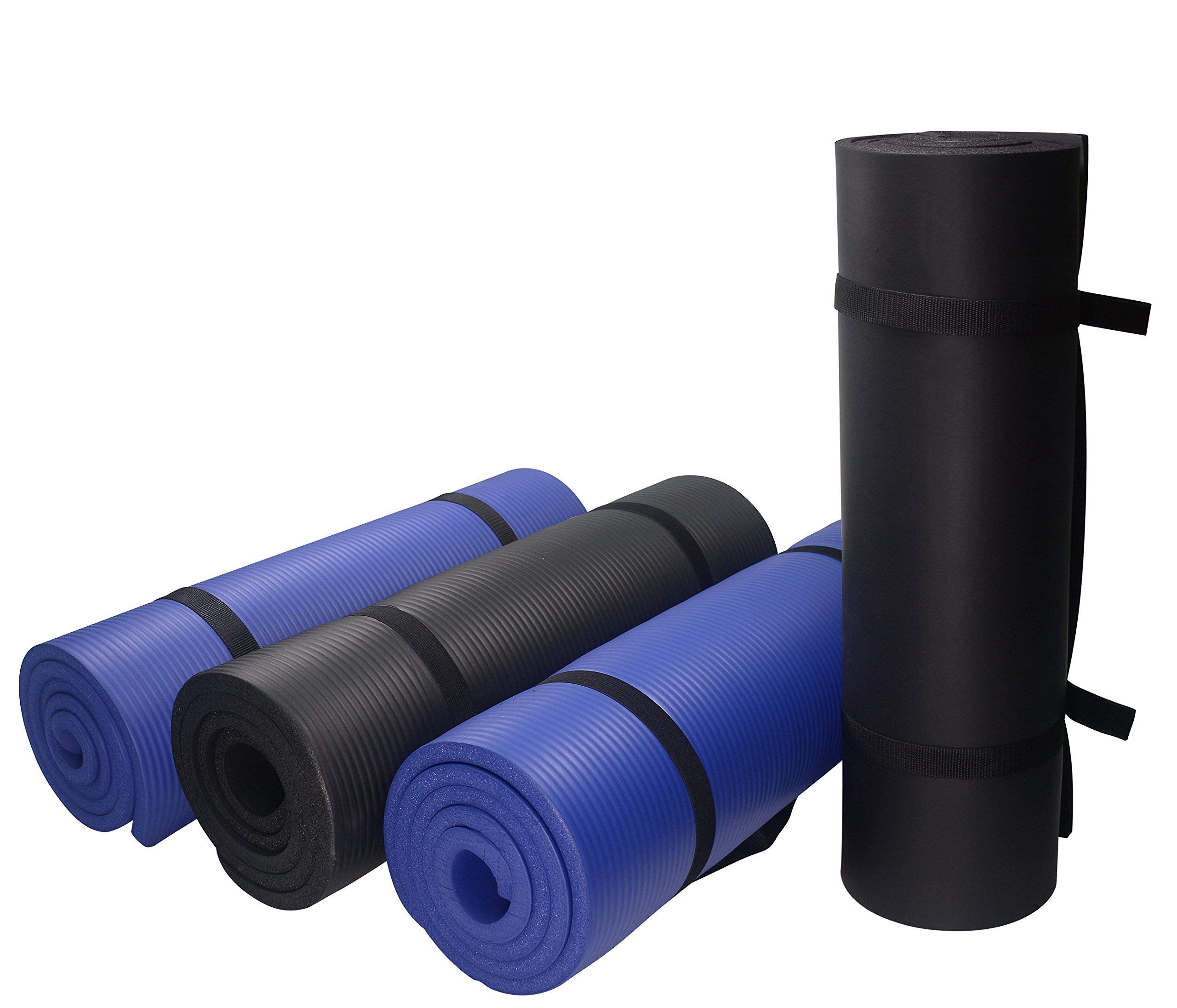 PROIRON Thick 10MM Exercise Mat, Non-Slip Yoga Pilates Gym Mat | Tear-Resistant Reinforced Edges, Flat, Good Elasticity, Camping Mat for Travel, NBR, 1860x660x10mm