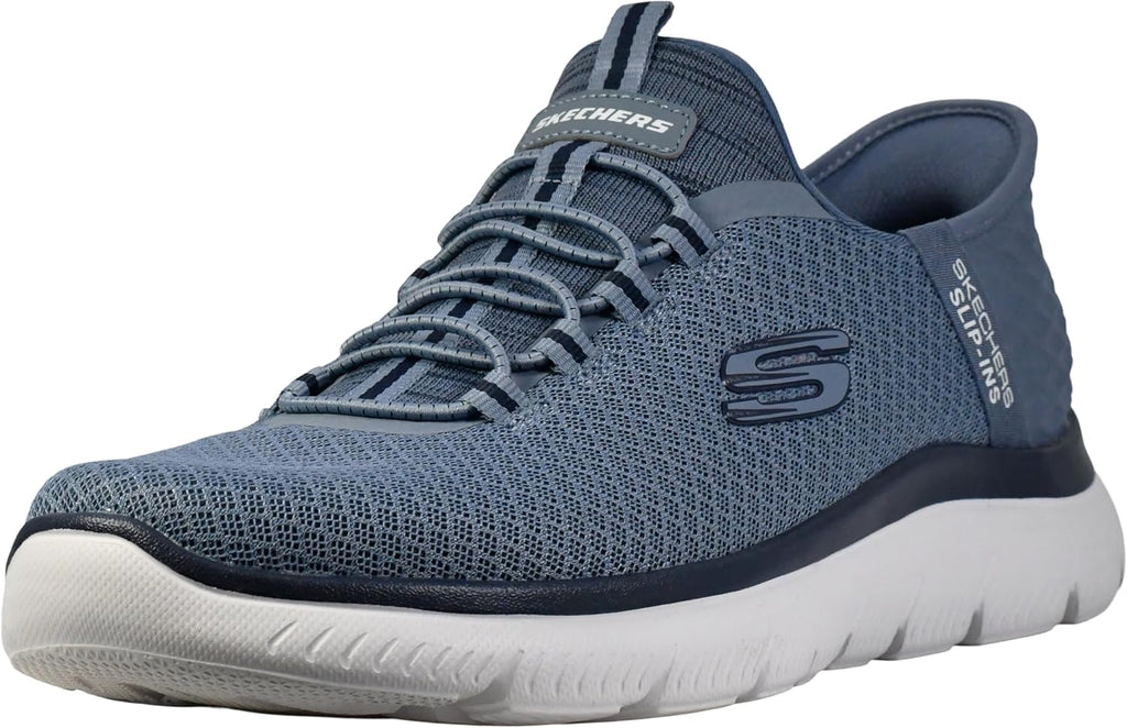 Skechers Men's Summits High Range Slip-in | Hands Free Slip-ins, Air-Cooled Memory Foam, Machine Washable, Vegan, Casual