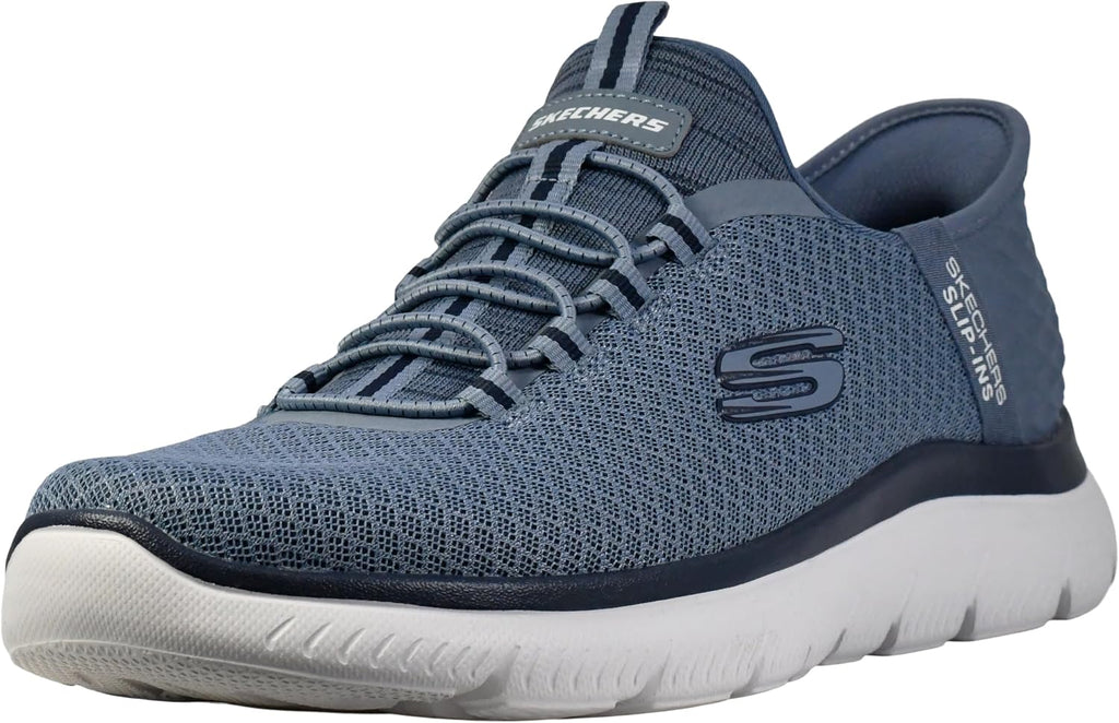 Skechers Men's Summits High Range Slip-in | Hands Free Slip-ins, Air-Cooled Memory Foam, Machine Washable, Vegan, Casual