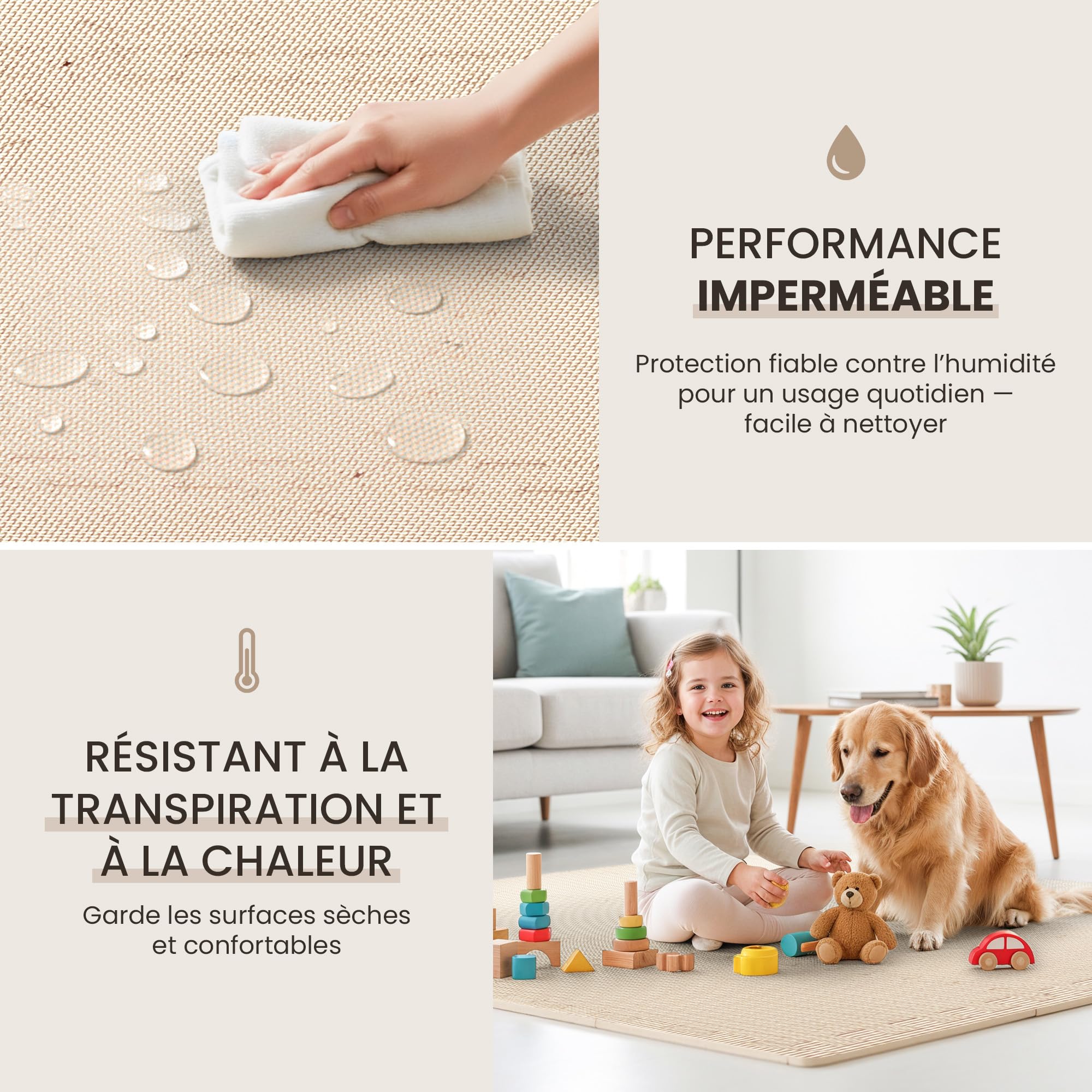 bemaxx Tapis de Fitness Protection de Sol Salle de Sport - Dalles en Mousse | EVA Caoutchouc sans BPA Matelas Puzzle Yoga Pilates Tatami pour Matériel Gym Banc de Musculation Garage Piscine Isolation