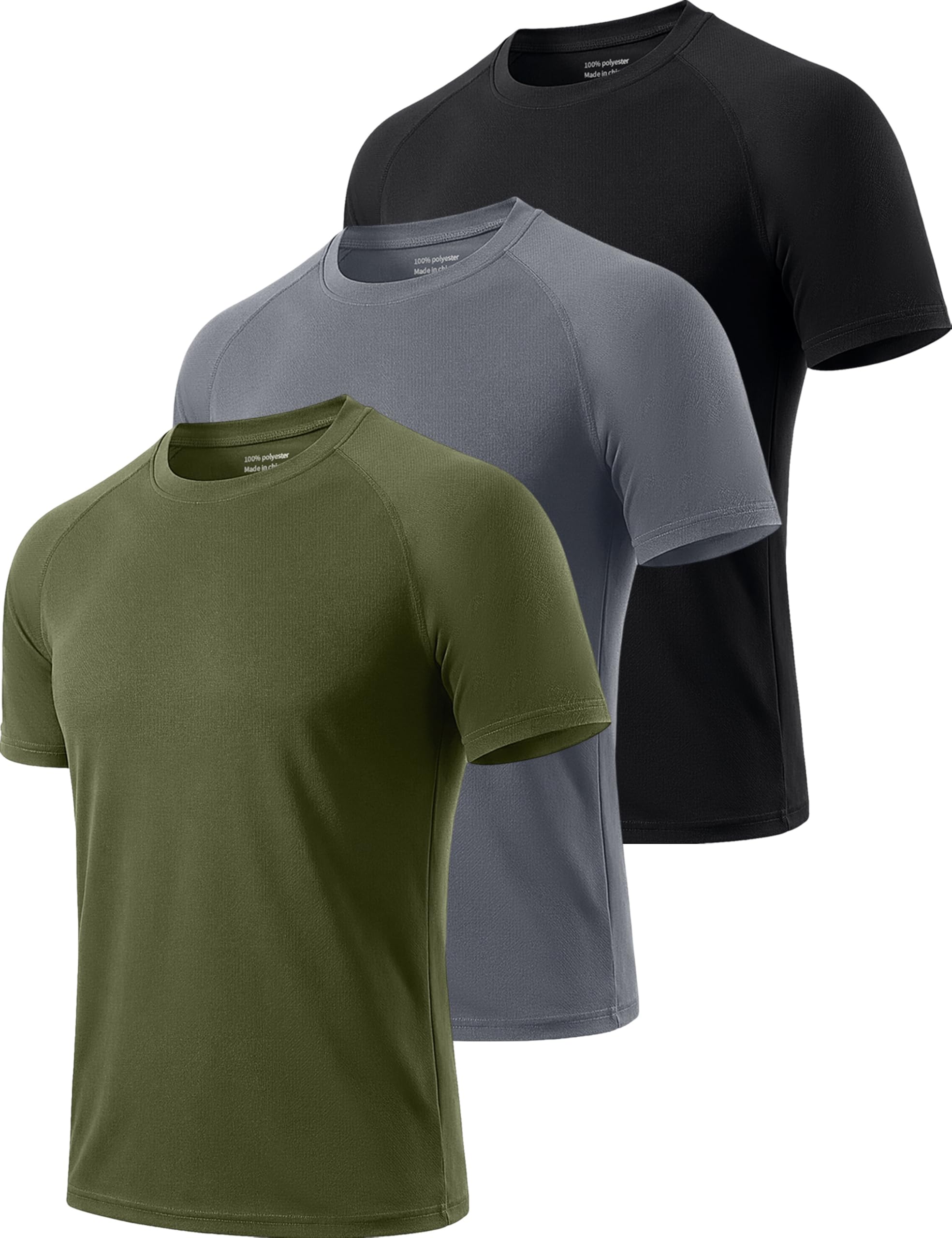 Cimic 1, 3, 5 ou 7 Pack Tee Shirt Sport Homme Fonctionnel | Tissu respirant à séchage rapide, adapté au fitness, randonnée et course à pied.