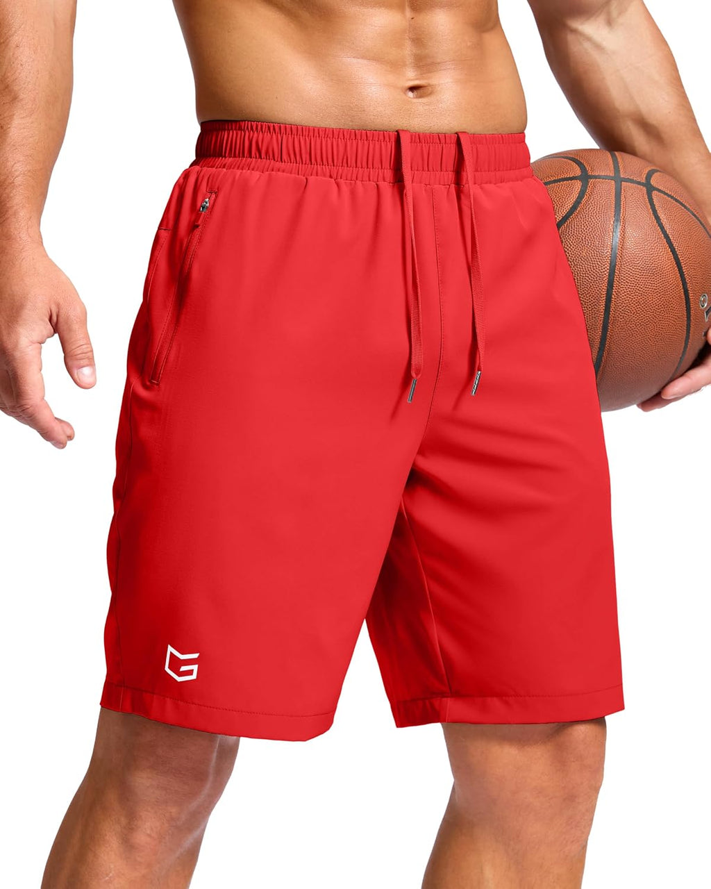 G Gradual Men's Athletic Running Shorts with 2 Zipper Pockets 7"/ 5"/ 9" | Quick Dry, Lightweight, Breathable, Moisture Wicking, Workout, Gym