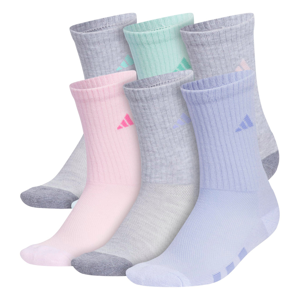 adidas Kids Athletic Cushioned 6-Pack Crew (Little Kid/Big Kid/Adult)