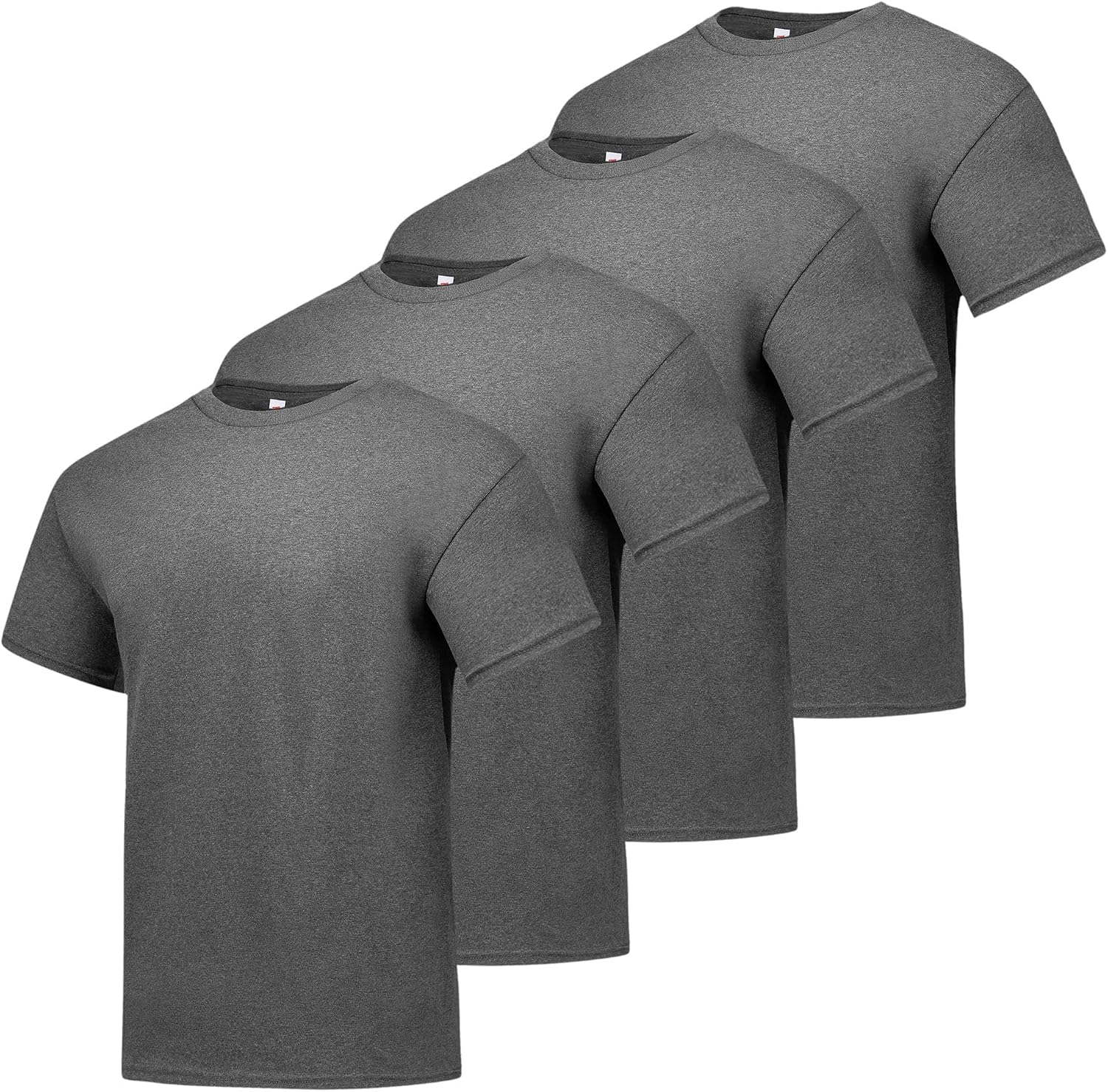 Hanes Men's T-Shirt Pack - 4 or 6 Pack - Essential-T Crewneck Cotton T-Shirts - Everyday Men's Clothing - Big & Tall