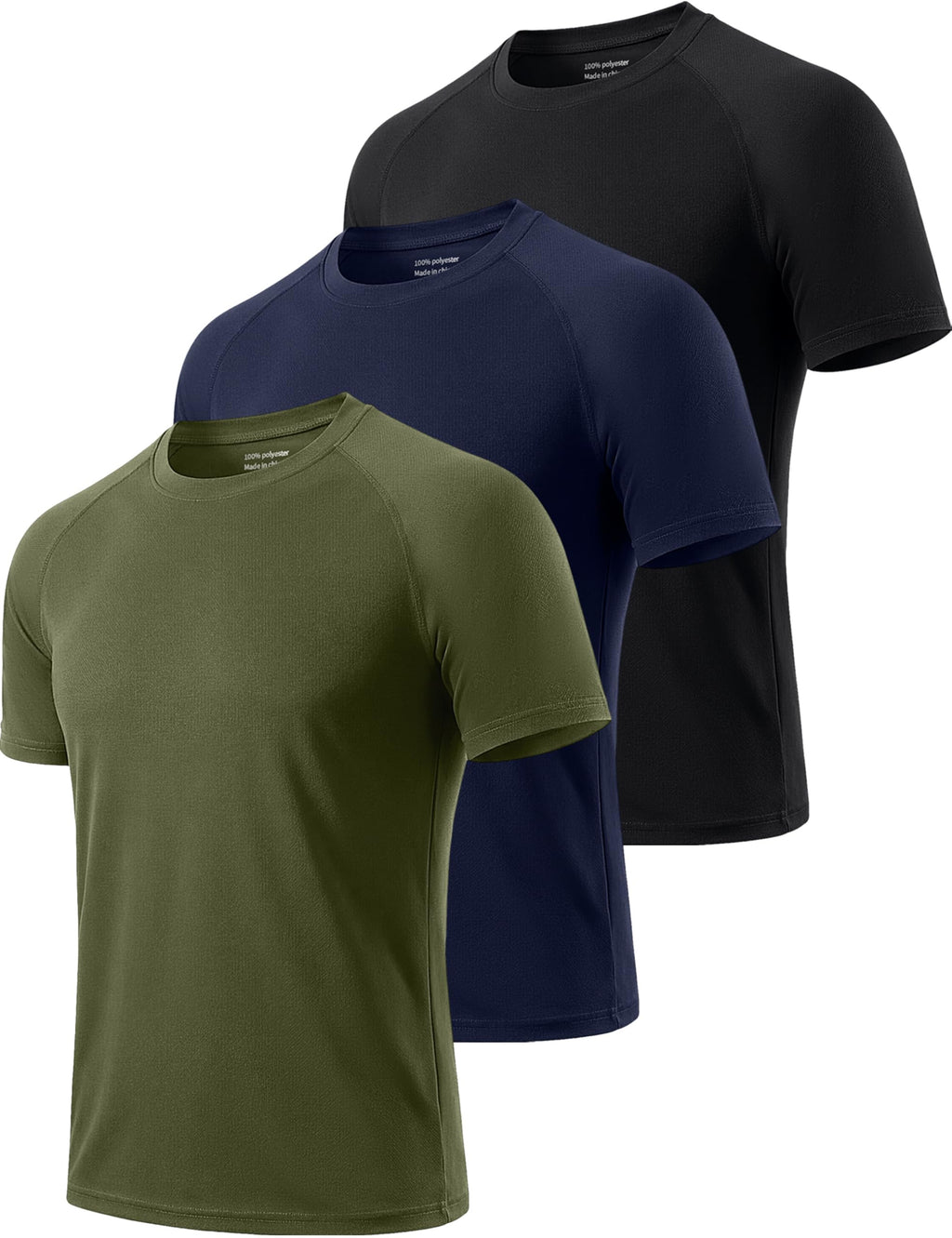 Cimic 1, 3, 5 ou 7 Pack Tee Shirt Sport Homme Fonctionnel | Tissu respirant à séchage rapide, adapté au fitness, randonnée et course à pied.