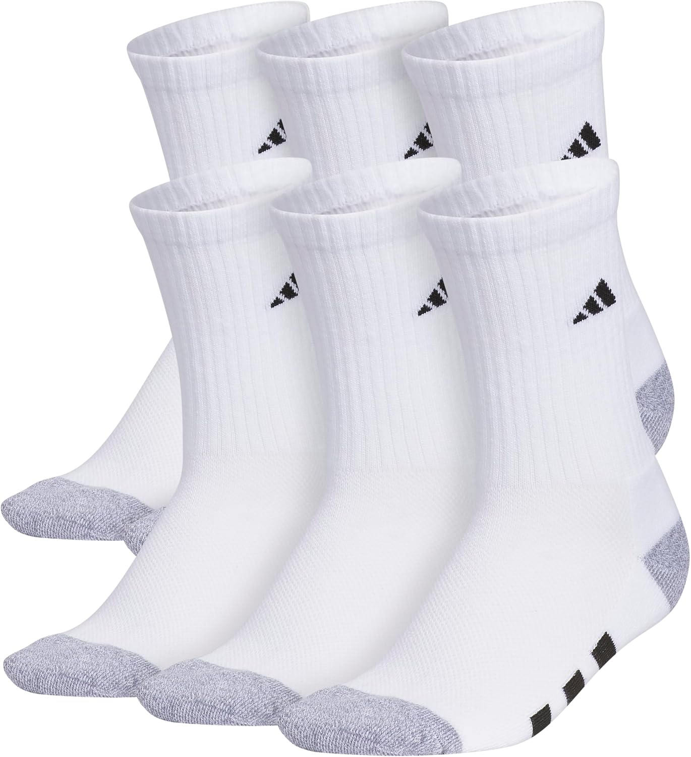 adidas Kids Athletic Cushioned 6-Pack Crew (Little Kid/Big Kid/Adult)