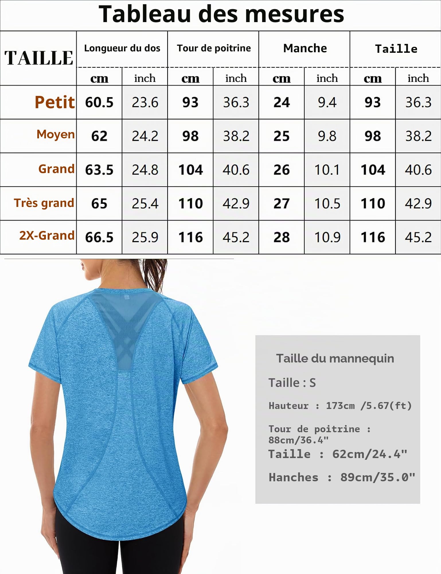 Gyabnw Women's Sport T-Shirt Anti-UV Elastic Crew Neck Short Sleeve Breathable Quick Dry UPF 50+ Fitness Top for Yoga Running and Gym