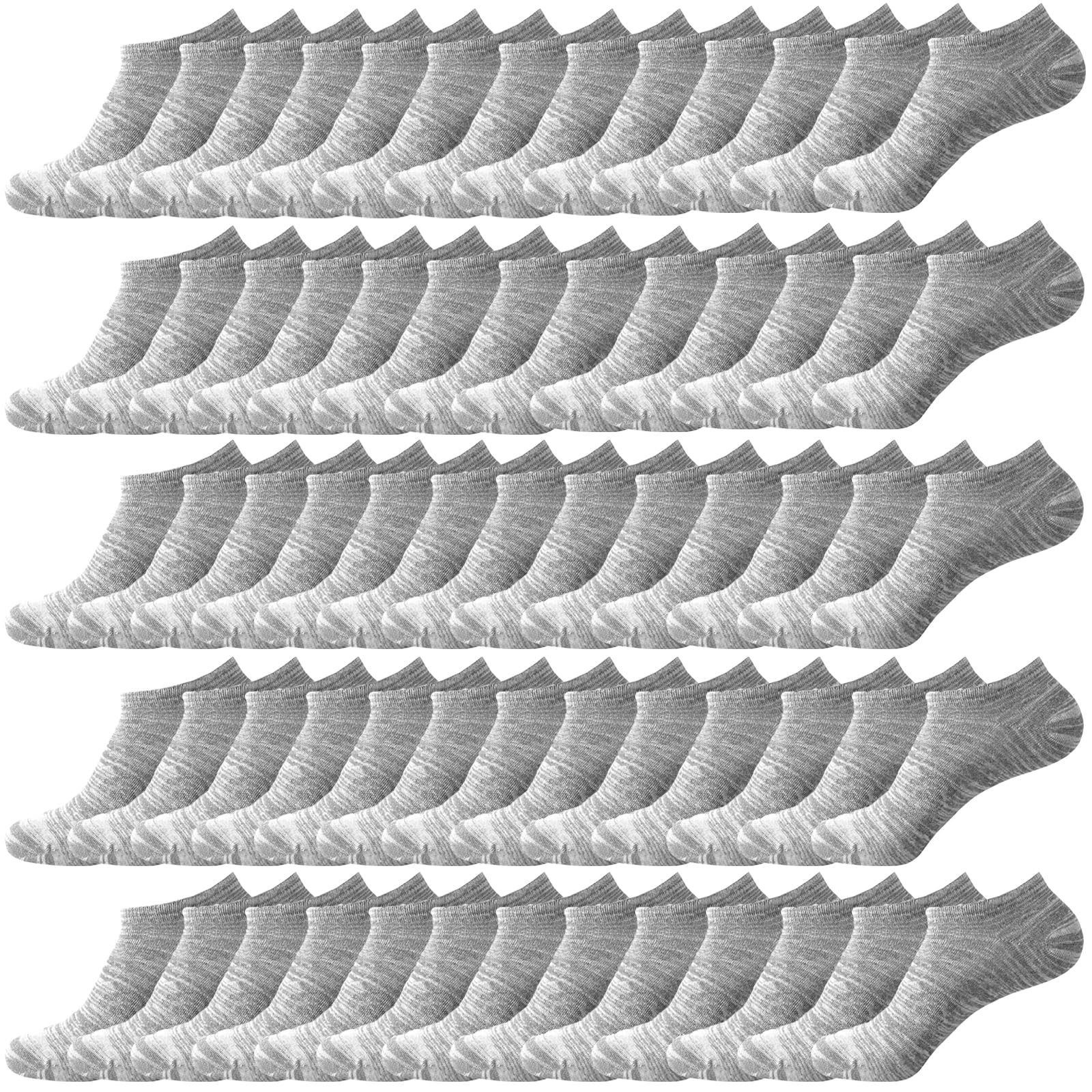 12-30 Pairs Low Cut Ankle Socks for Women No Show Casual Breathable Athletic Socks Bulk for Sport